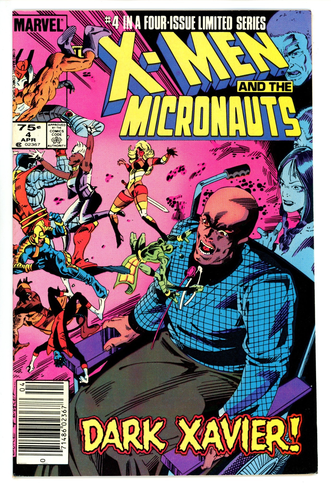 The X-Men and the Micronauts 4 Canadian Variant VF (1984)