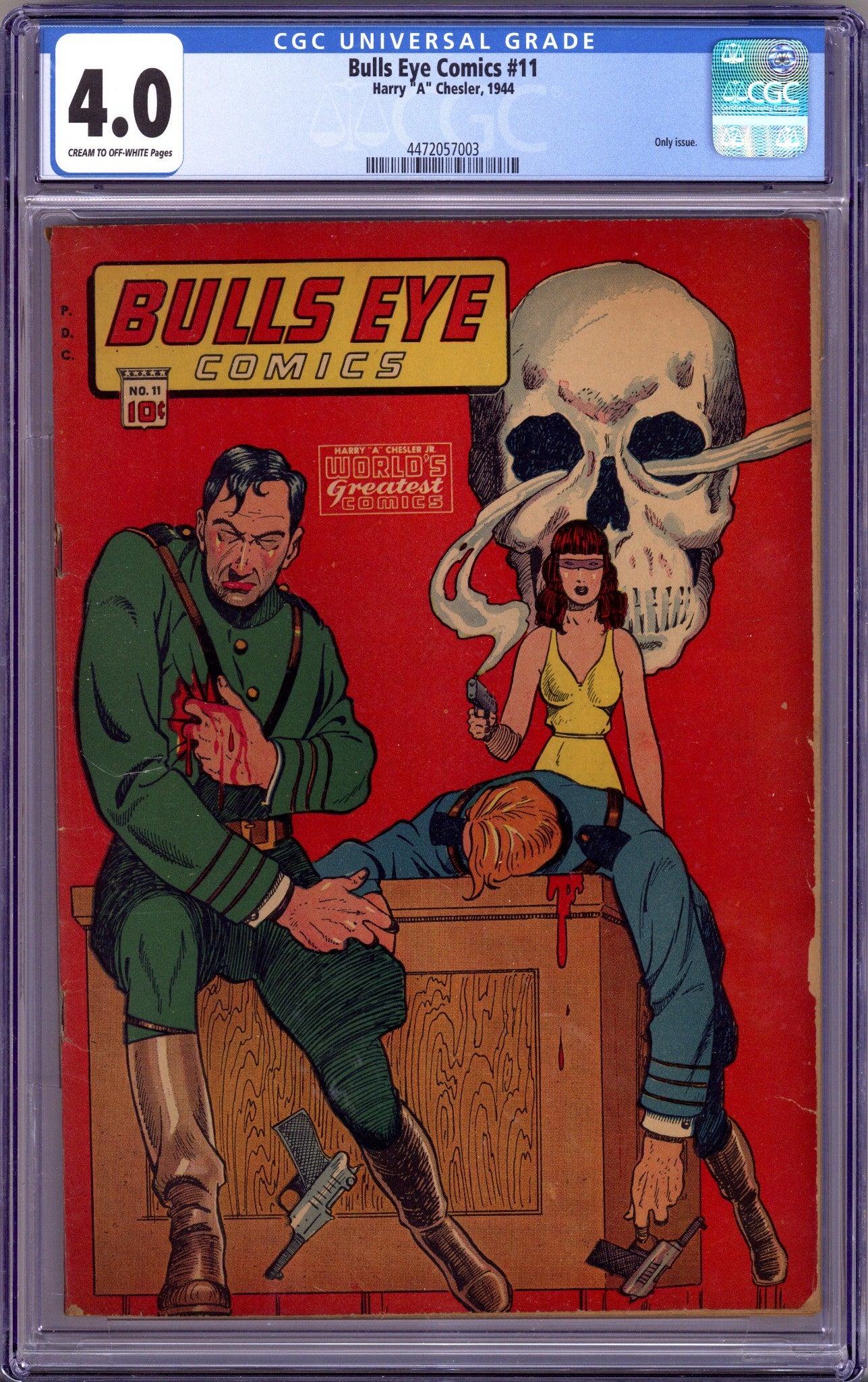 Bulls Eye Comics 11 CGC 4.0 (VG) (1944)