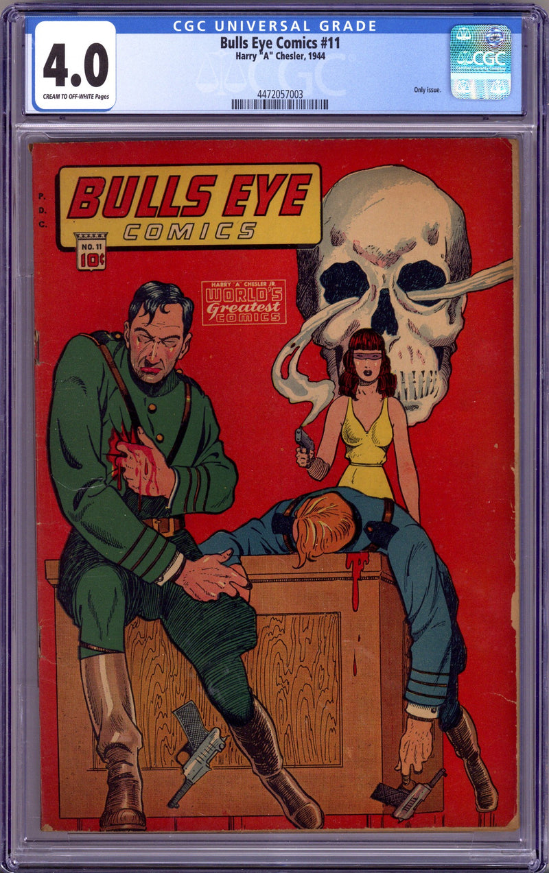 Bulls Eye Comics 11 CGC 4.0 (VG) (1944)