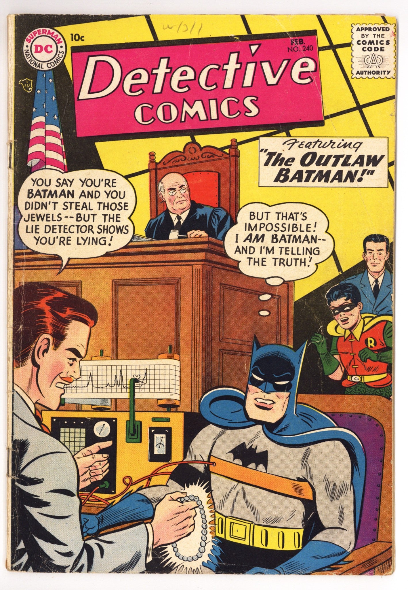 Detective Comics Vol 1 240 VG (4.0) (1957) 
