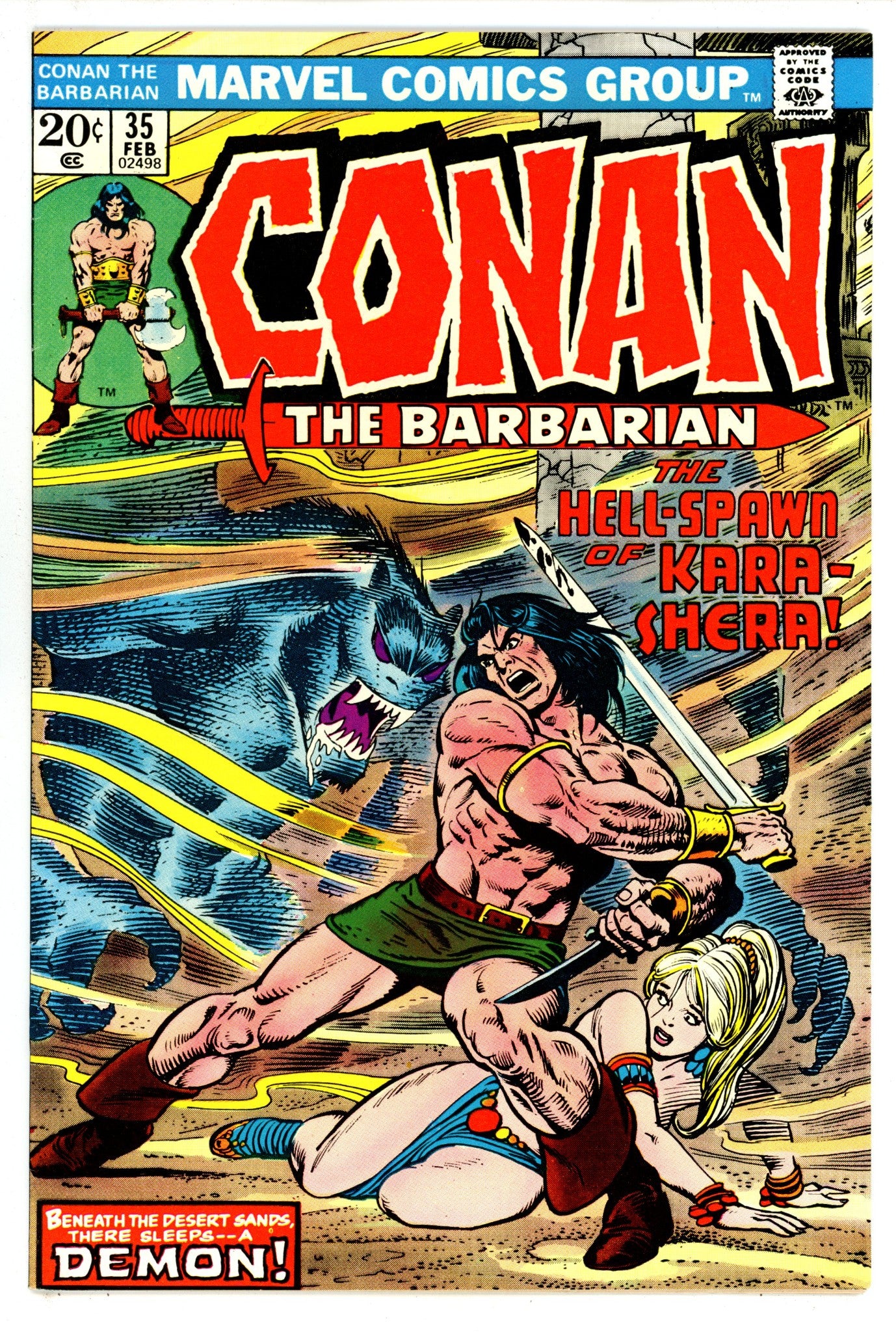 Conan the Barbarian Vol 1 35 FN/VF (7.0) (1974) 