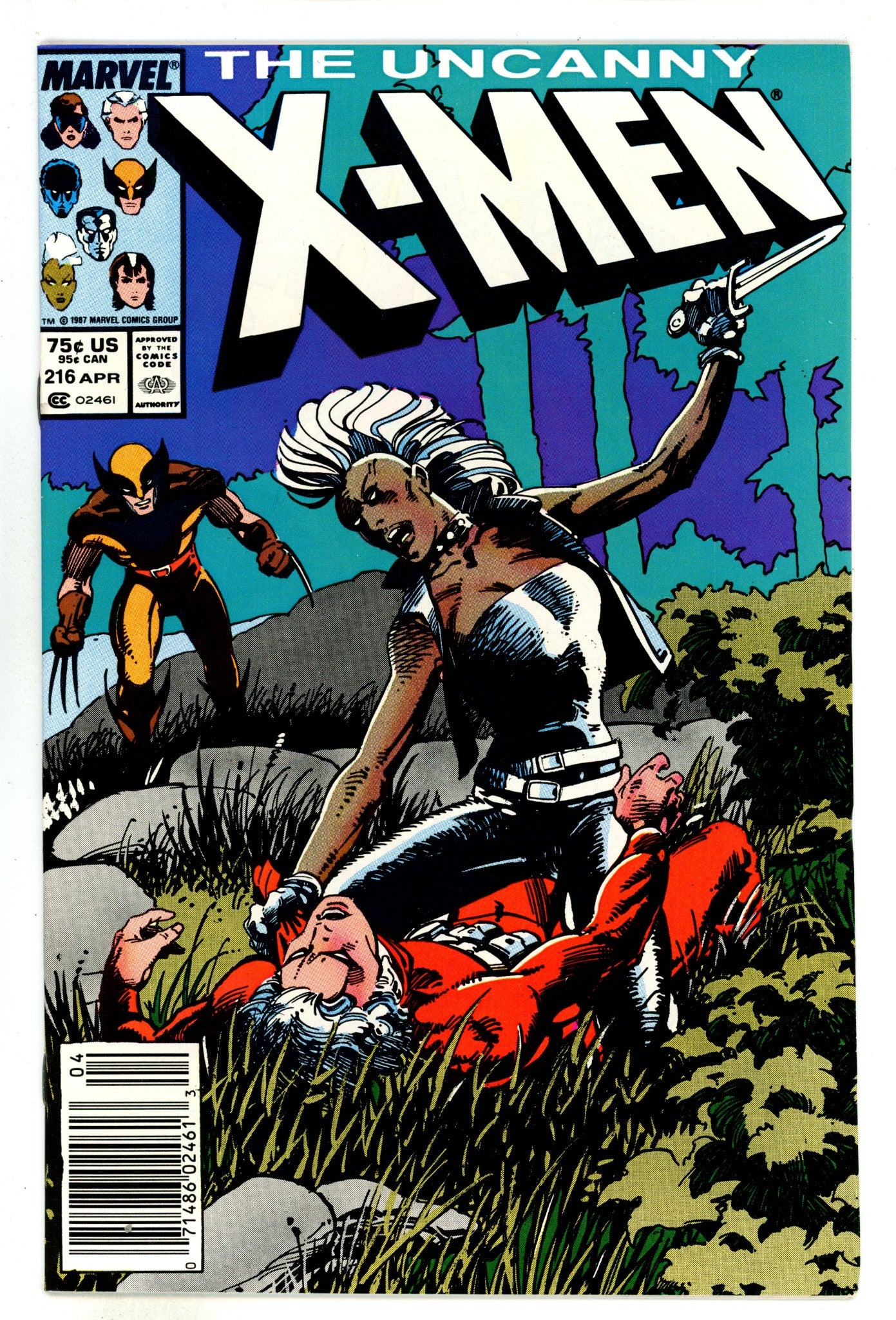 The Uncanny X-Men Vol 1 216 Mid Grade (1987) Newsstand 