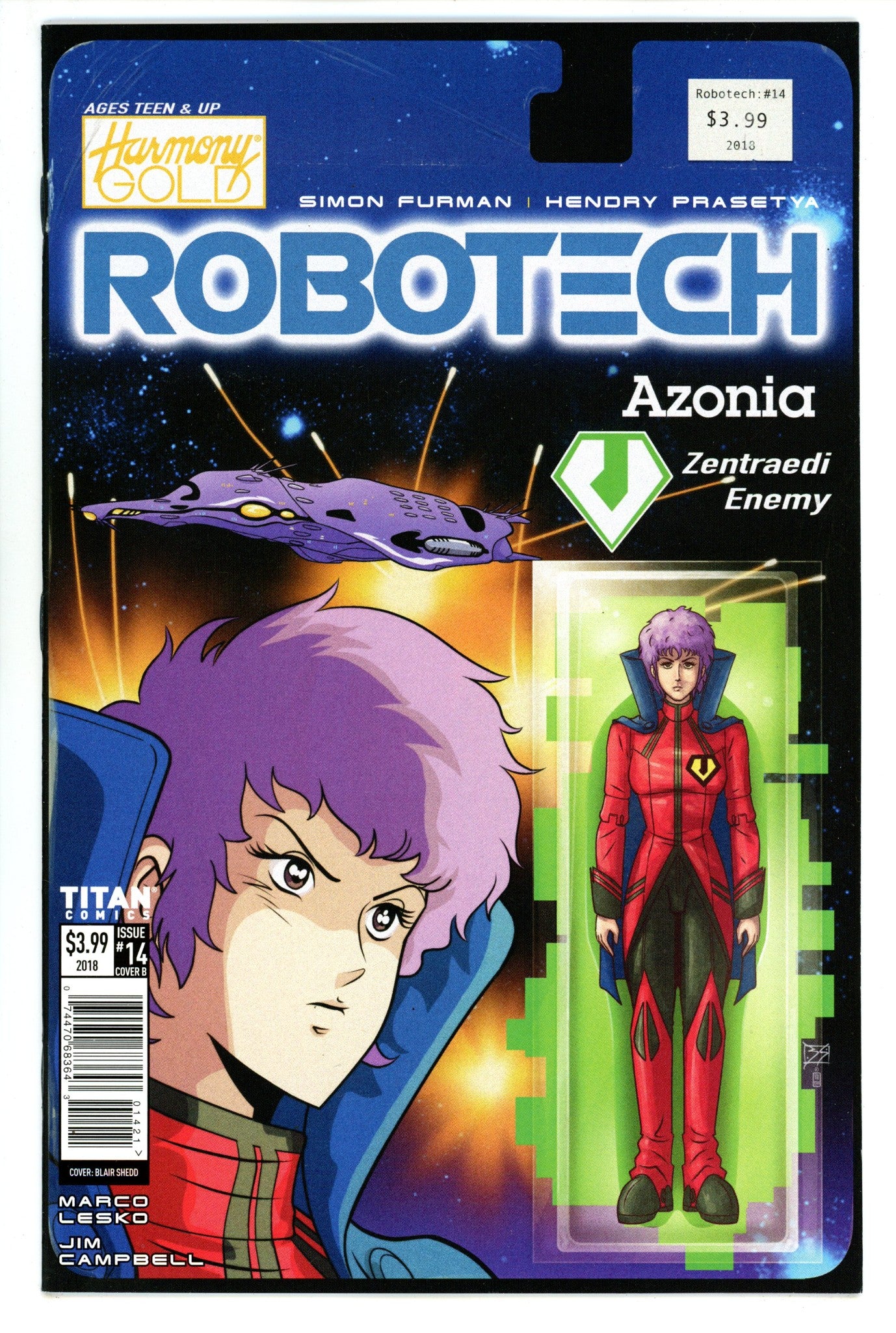 Robotech 14 High Grade (2018) Shedd Action Figure Variant 
