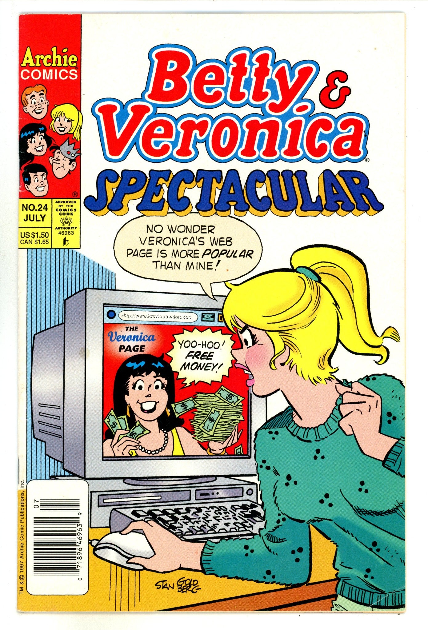 Betty and Veronica Spectacular 24 Low Grade (1997) Newsstand 