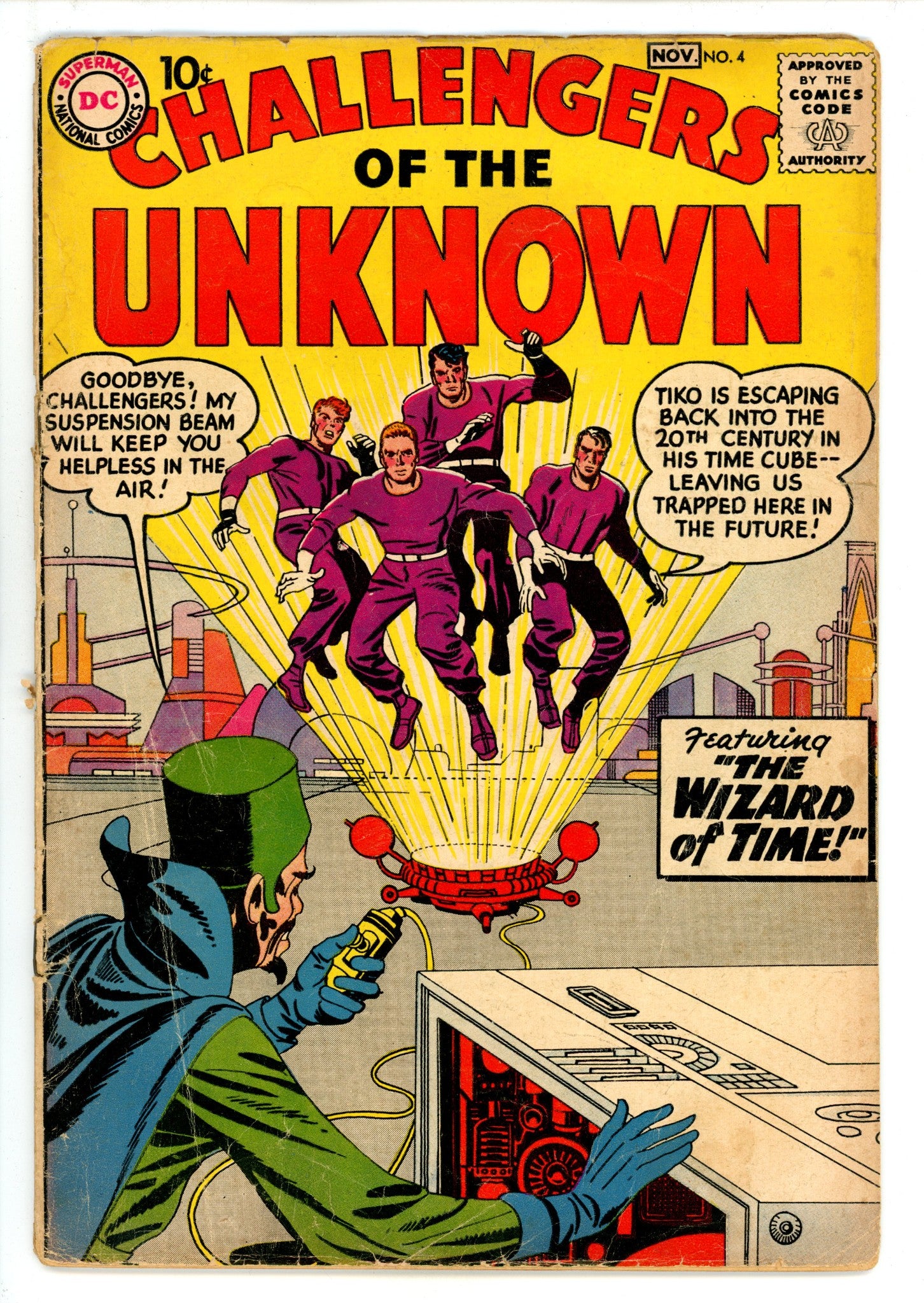 Challengers of the Unknown Vol 1 4 GD (2.0) (1958) 