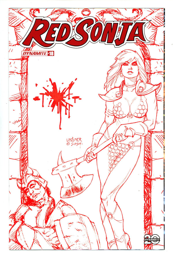 Red Sonja Vol 7 18 Linsner Red Line Art Incentive Variant (2025)