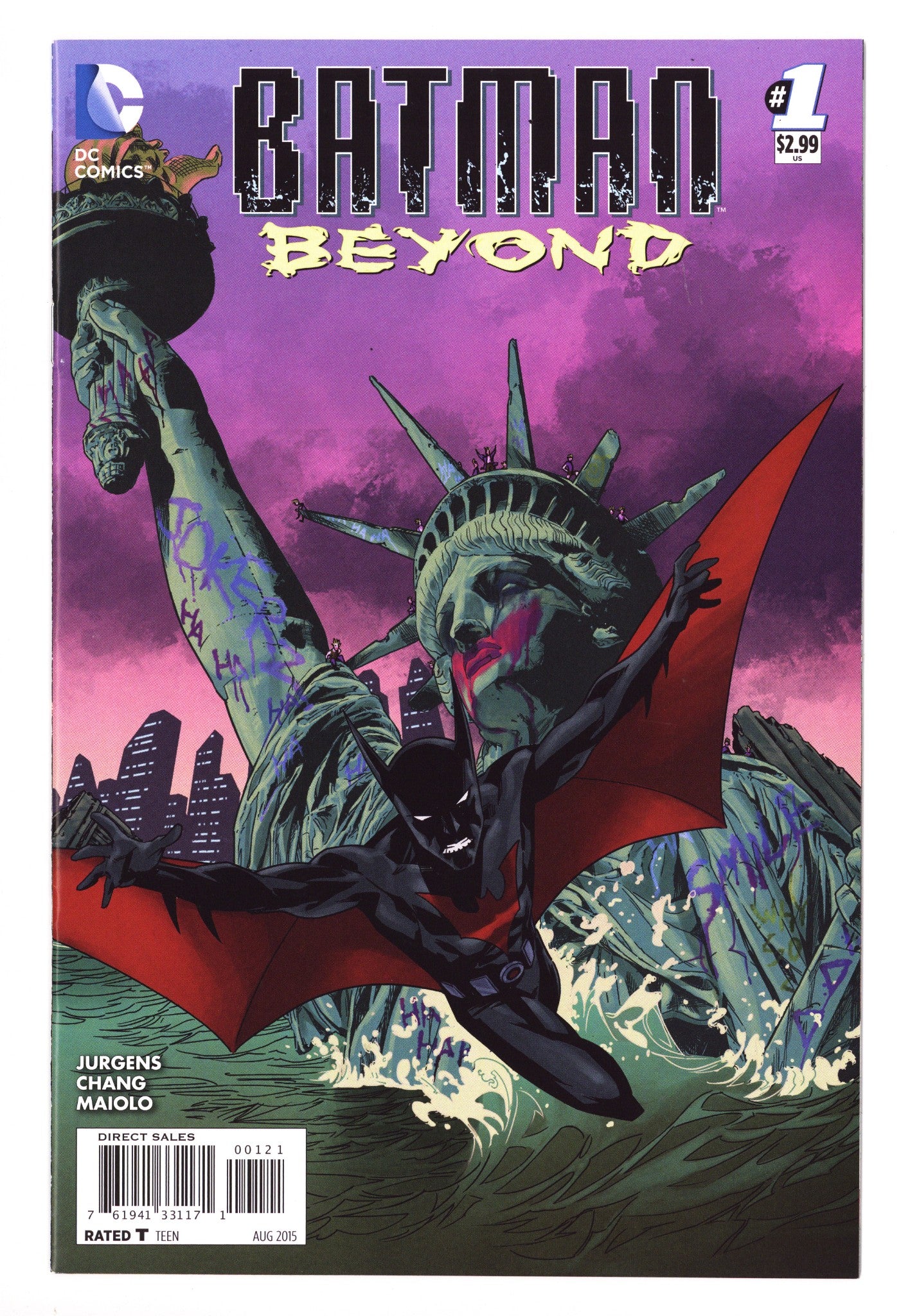 Batman Beyond Vol 5 1 NM- (9.2) (2015) Andrasofszky Incentive Variant 