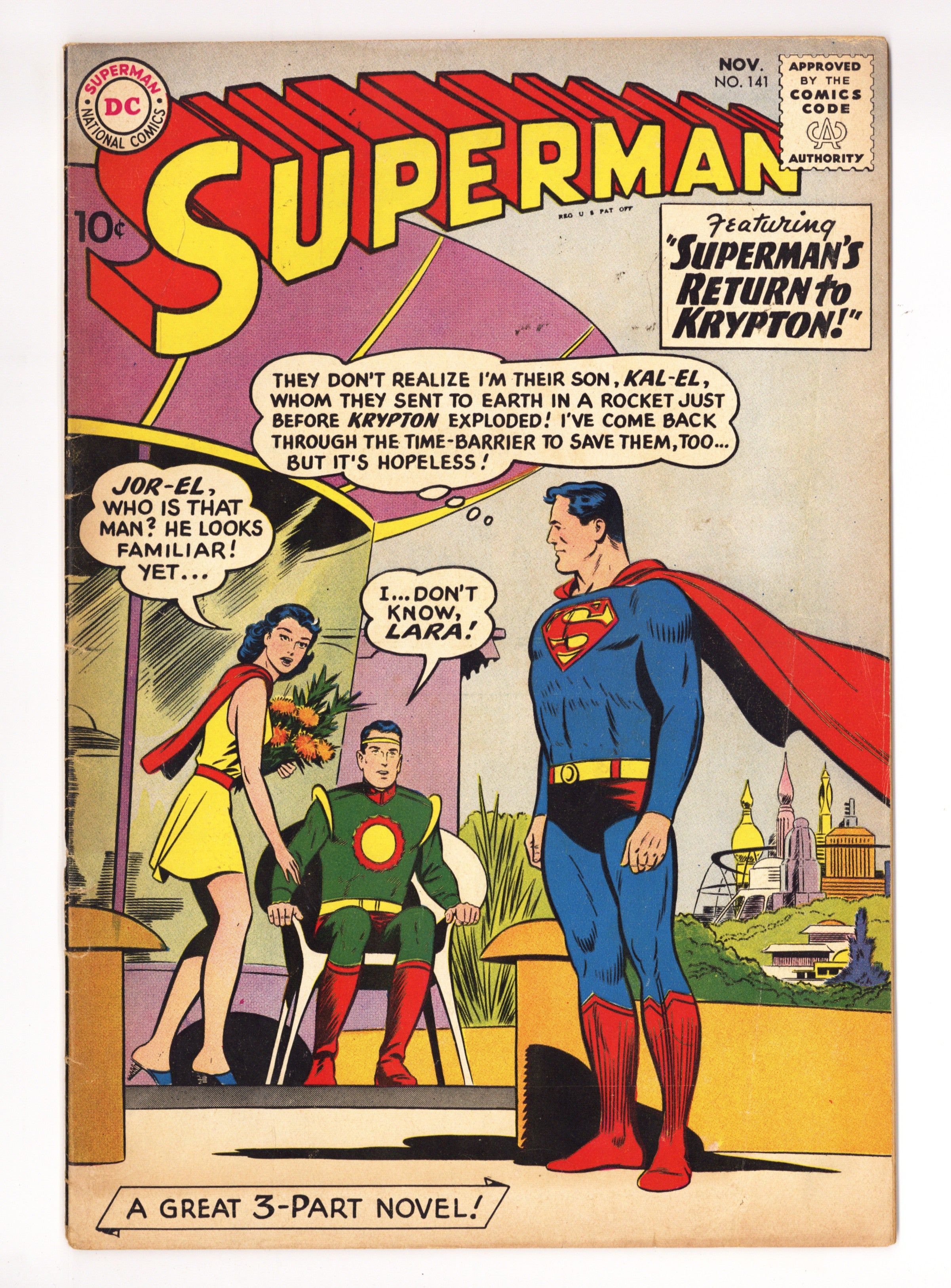 Superman Vol 1 141 VG (4.0) (1960) 