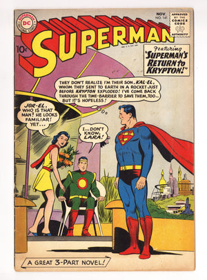 Superman Vol 1 141 VG (4.0) (1960)