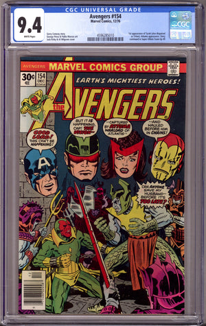 The Avengers Vol 1 154 CGC 9.4 (NM) (1976)