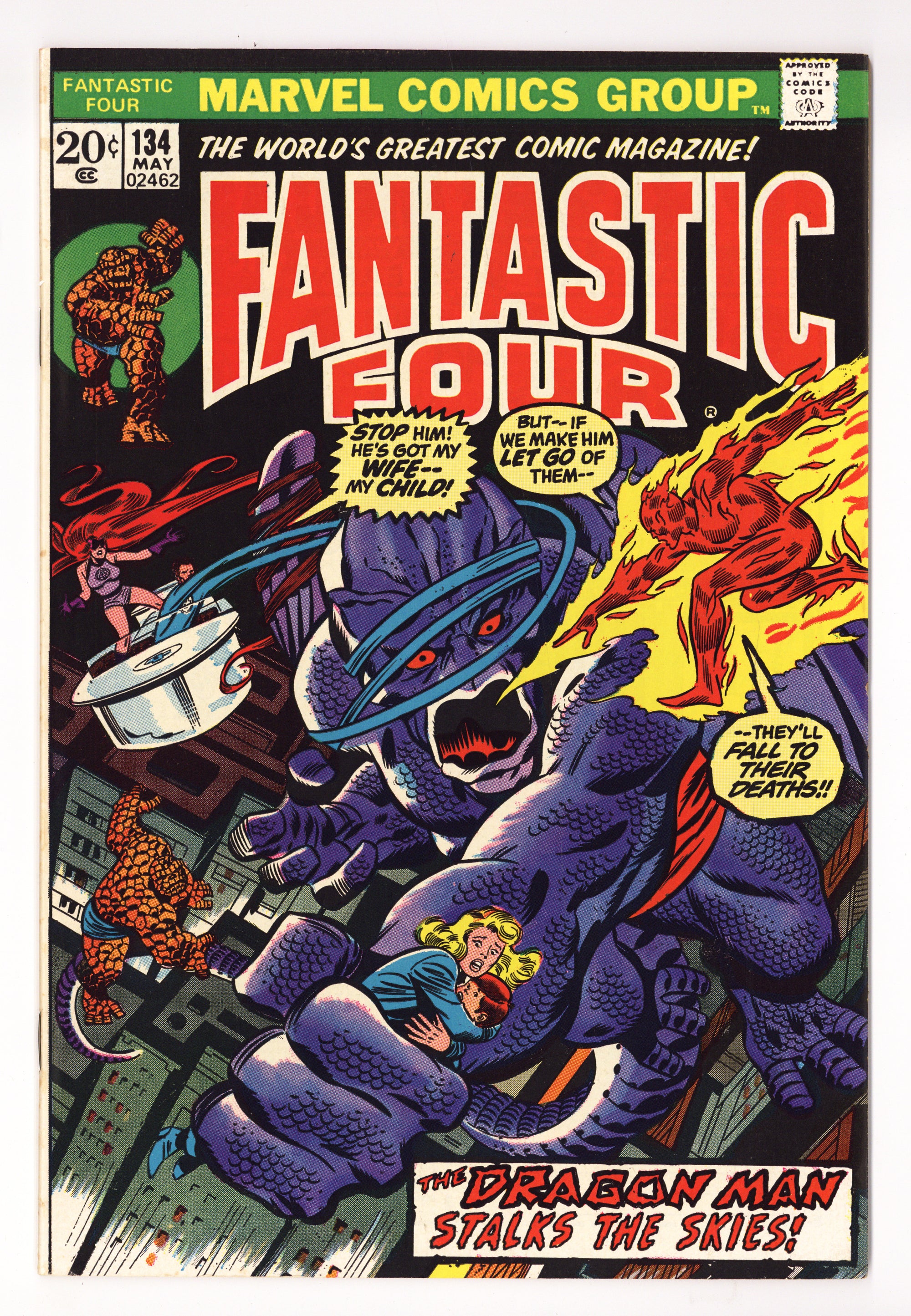 Fantastic Four Vol 1 134  VF/NM (9.0)   (1973)        