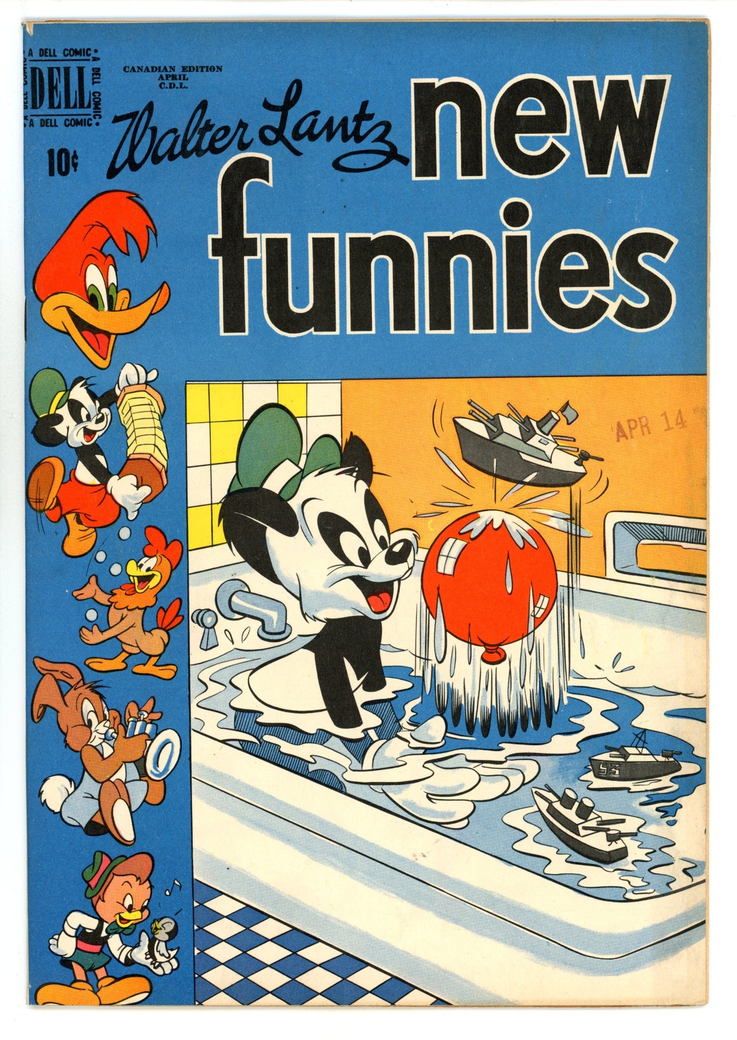 Walter Lantz New Funnies 157 VF (8.0) (1950) Canadian Edition 