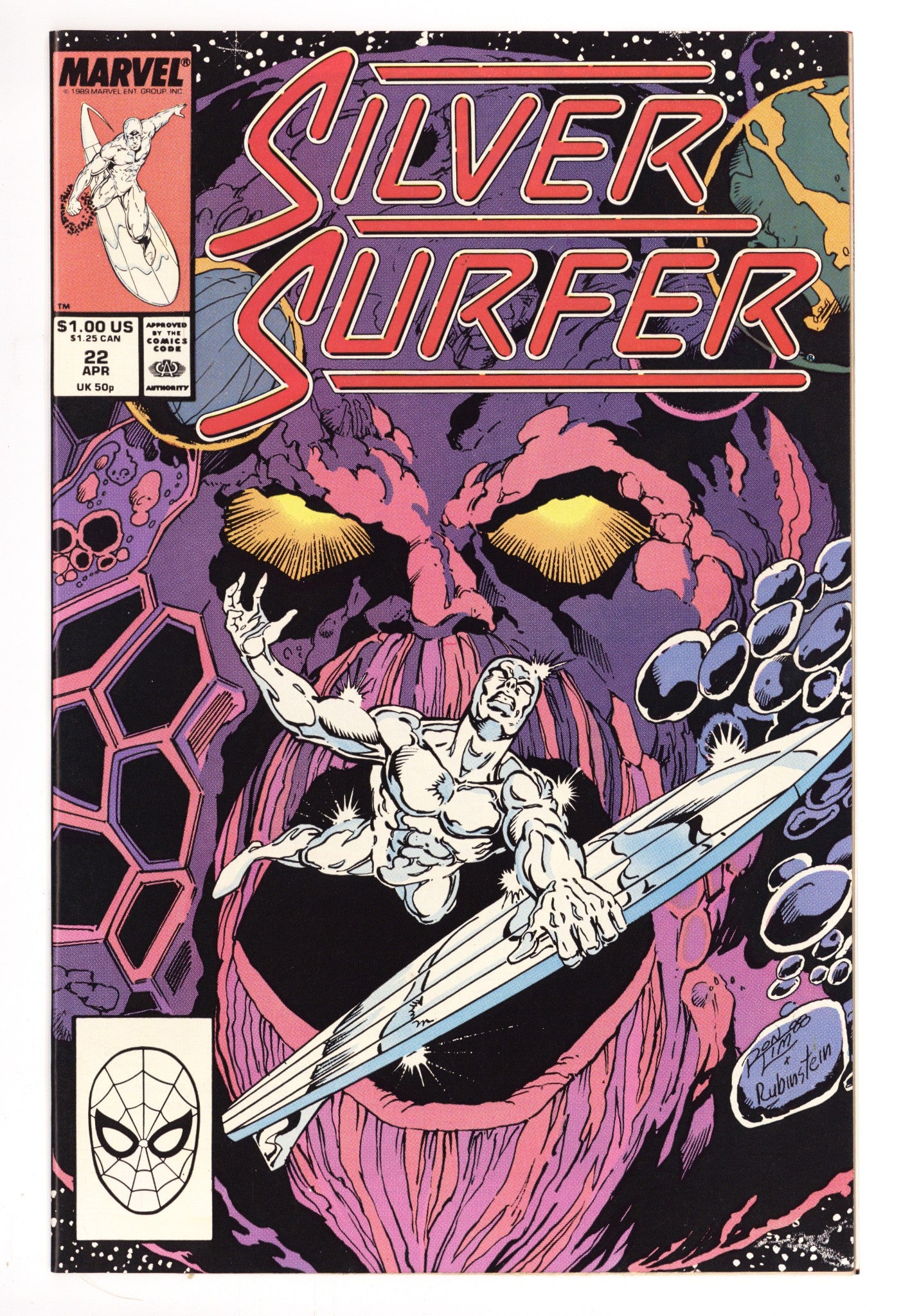 Silver Surfer Vol 3 22 High Grade (1989) 