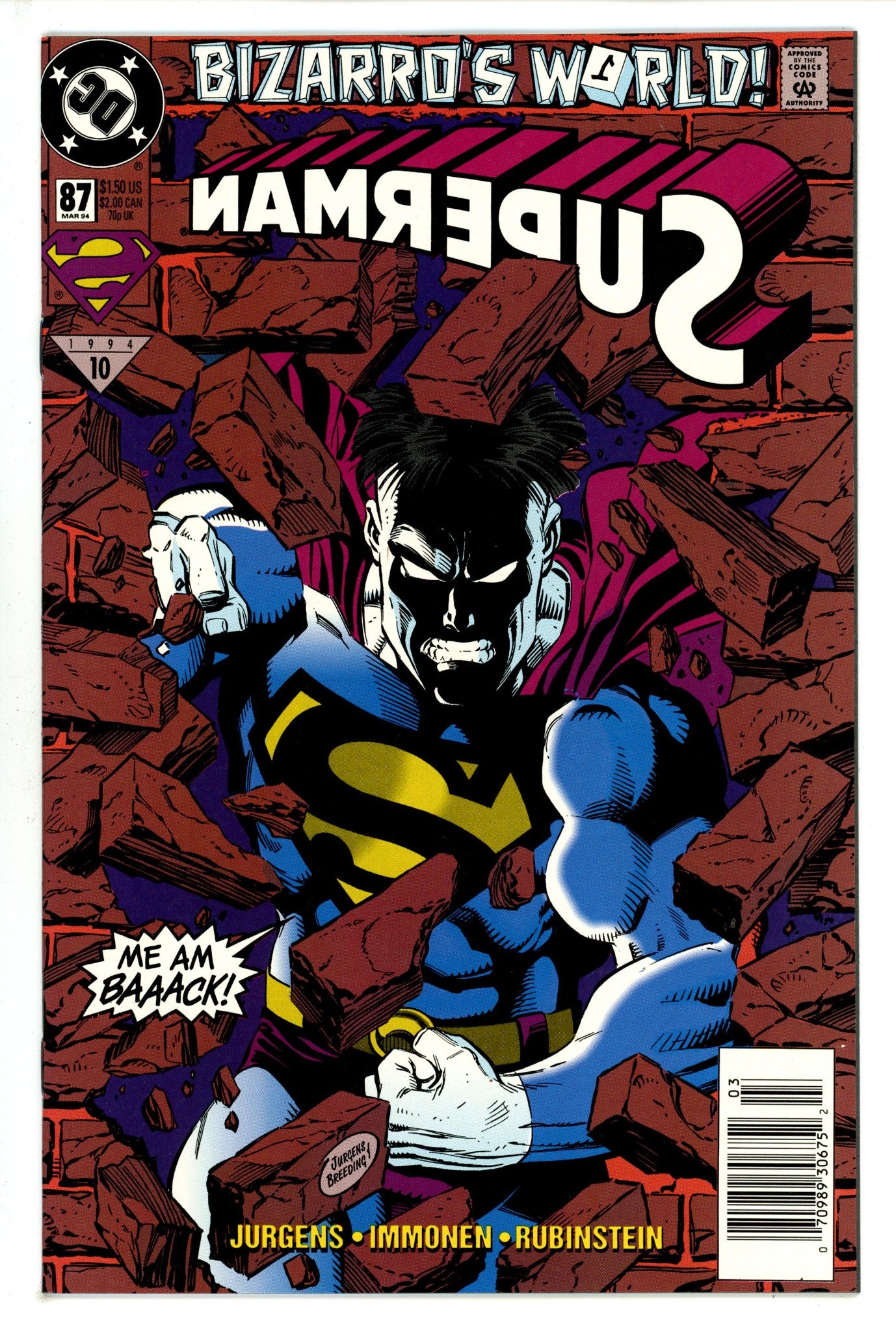 Superman Vol 2 87 Newsstand (1994)
