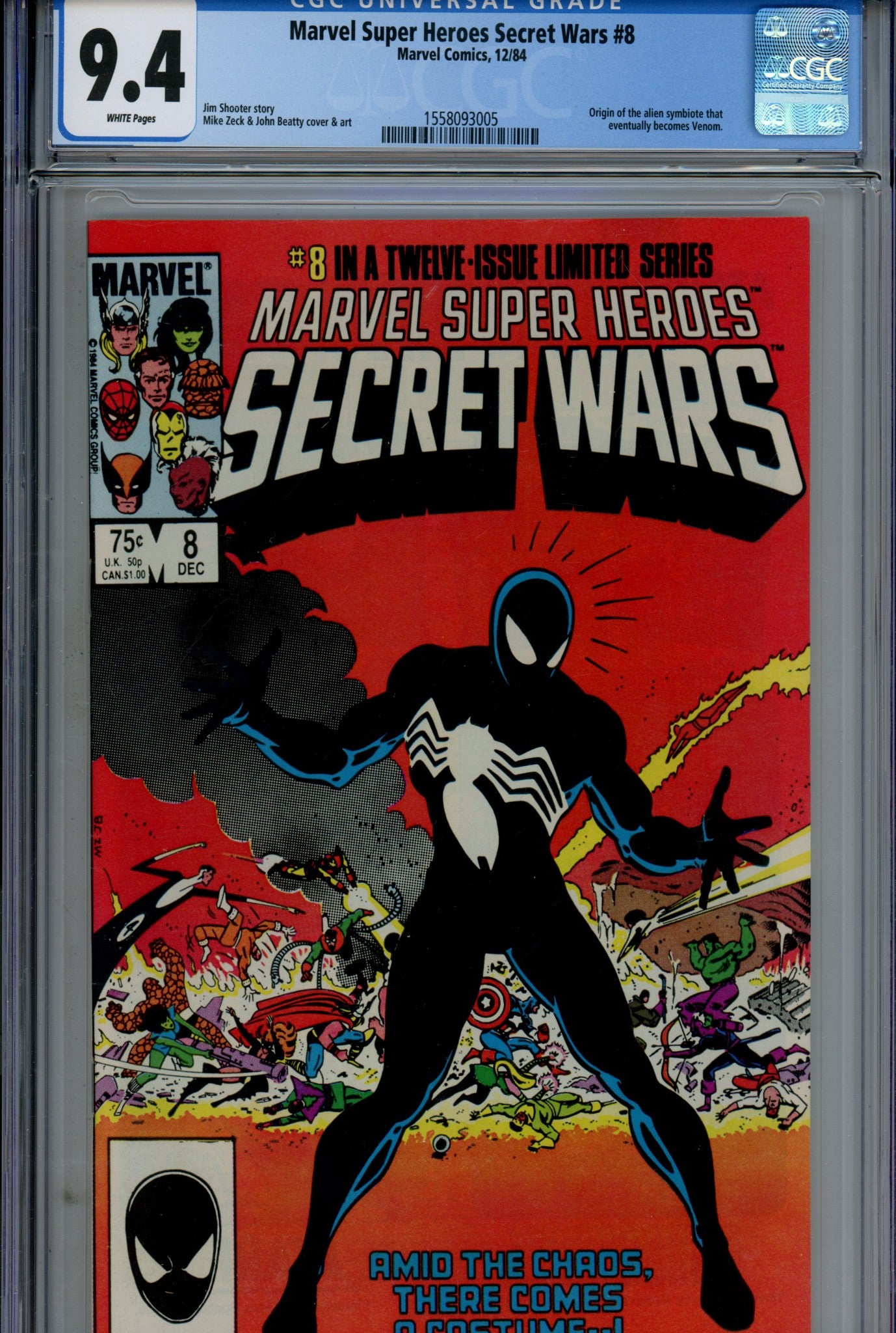 Marvel Super-Heroes Secret Wars 8 CGC 9.4 (NM) (1984) 