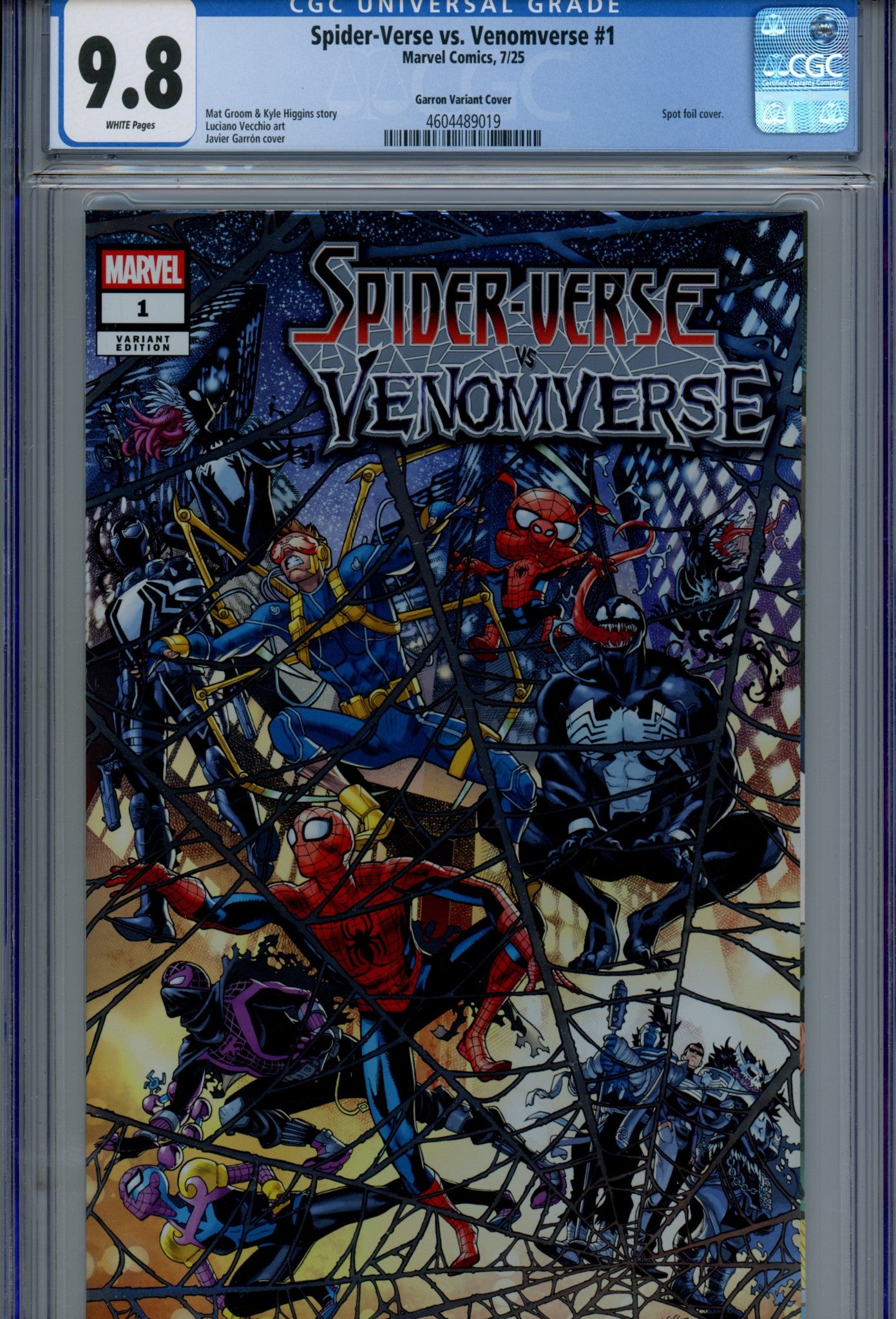 Spider-Verse vs. Venomverse 1 CGC 9.8 (NM/M) (2025) Garron Variant 