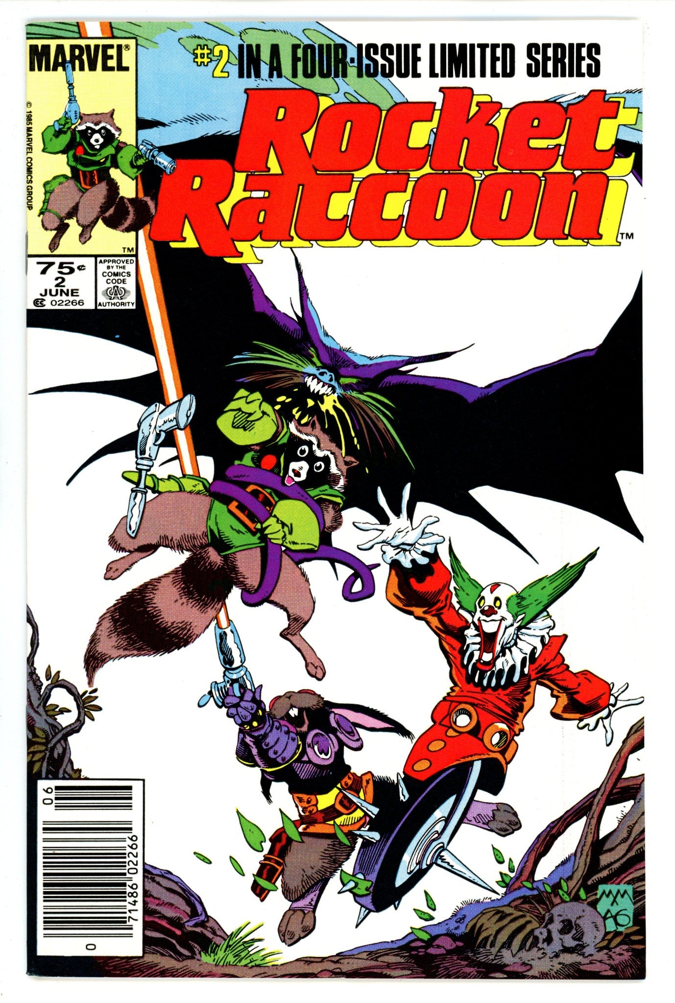 Rocket Raccoon Vol 1 2 VF/NM (9.0) (1985) Newsstand 