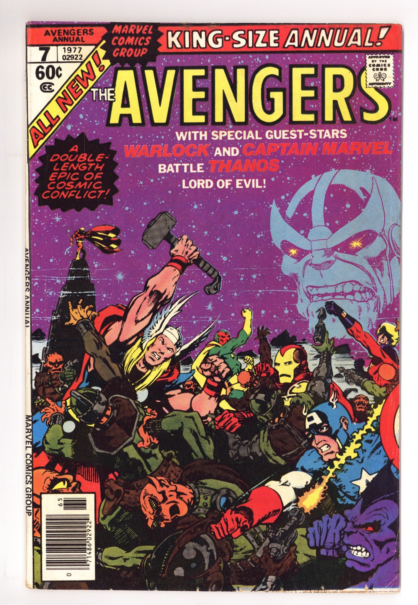 The Avengers Annual Vol 1 7 VG+ (4.5) (1977) 