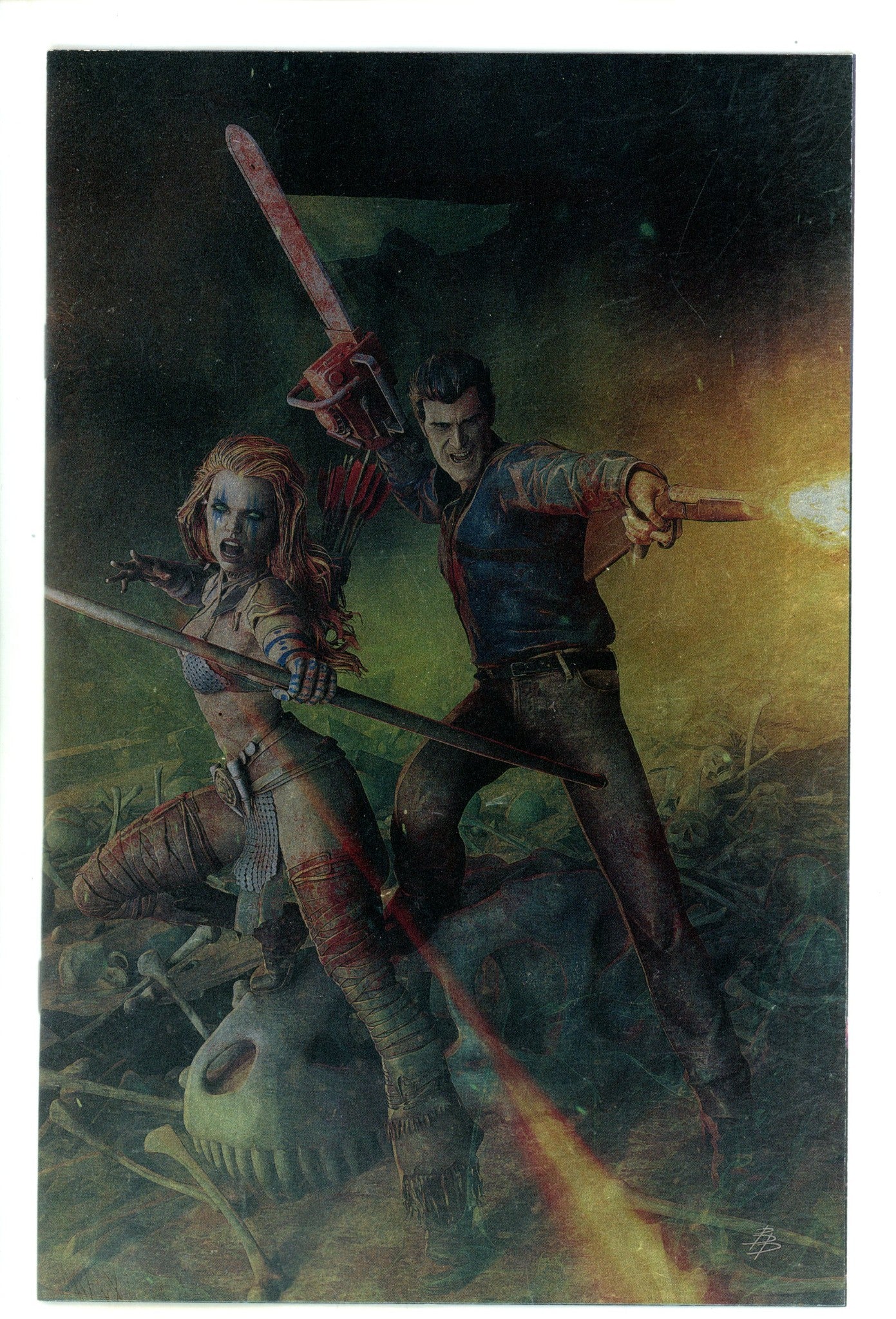 Red Sonja Vs Army Of Darkness 1 Barends Foil Virgin Incentive Variant NM- (1900)