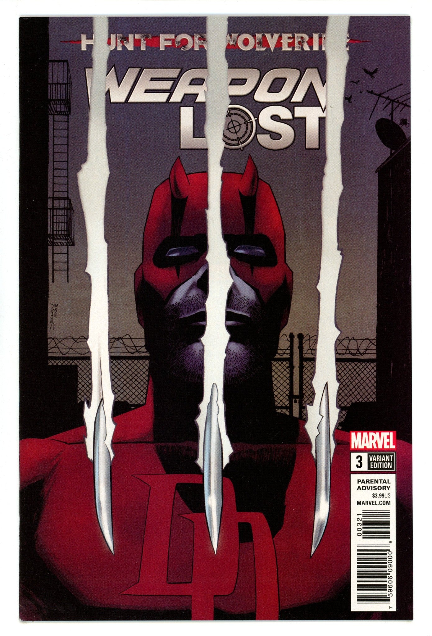 Hunt for Wolverine: Weapon Lost 3 High Grade (2018) Shalvey Variant 