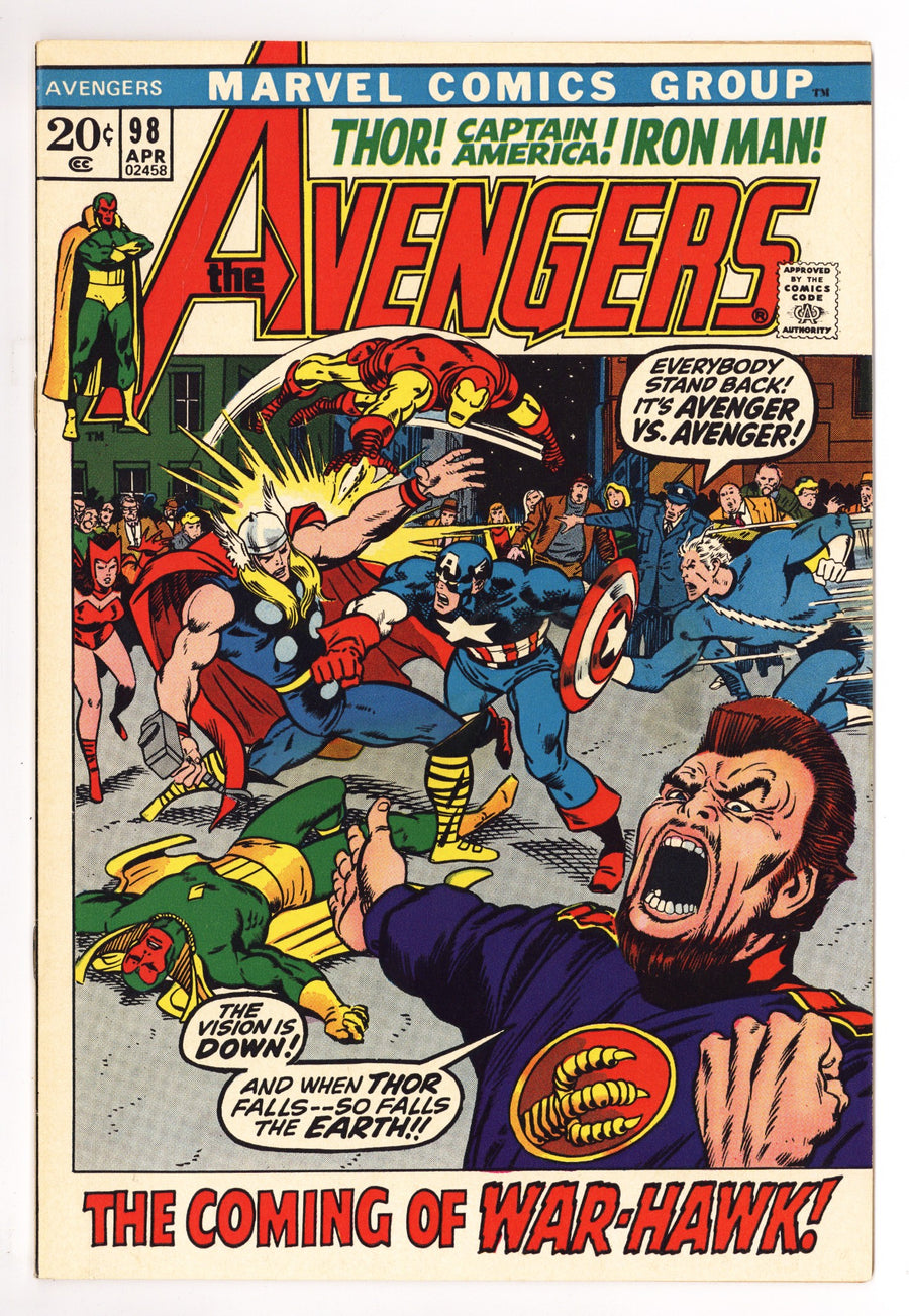 The Avengers Vol 1 98 FN/VF (7.0) (1972) 