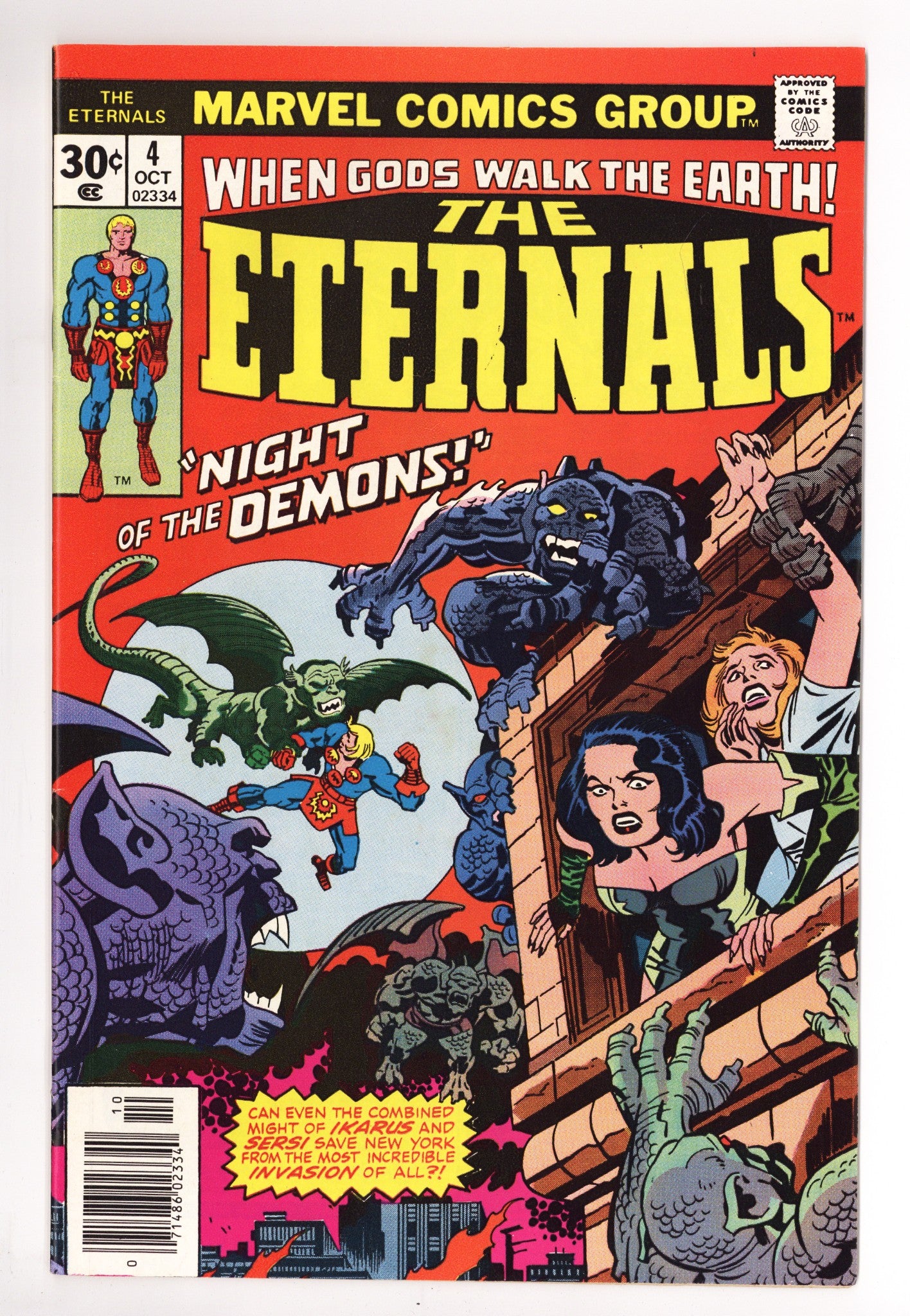 The Eternals Vol 1 4 VF+ (8.5) (1976) 