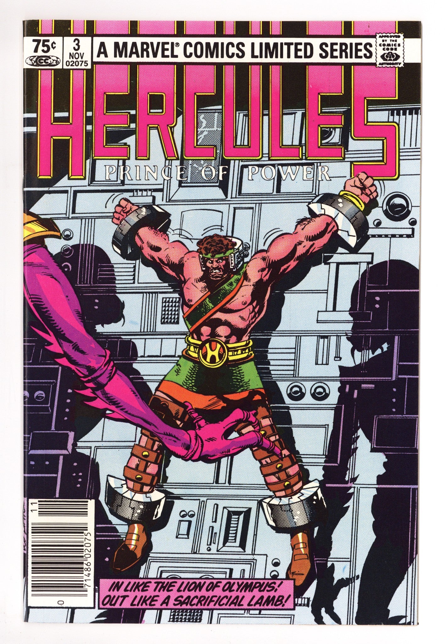 Hercules Vol 1 3 NM- (9.2) (1982) Canadian Price Variant 