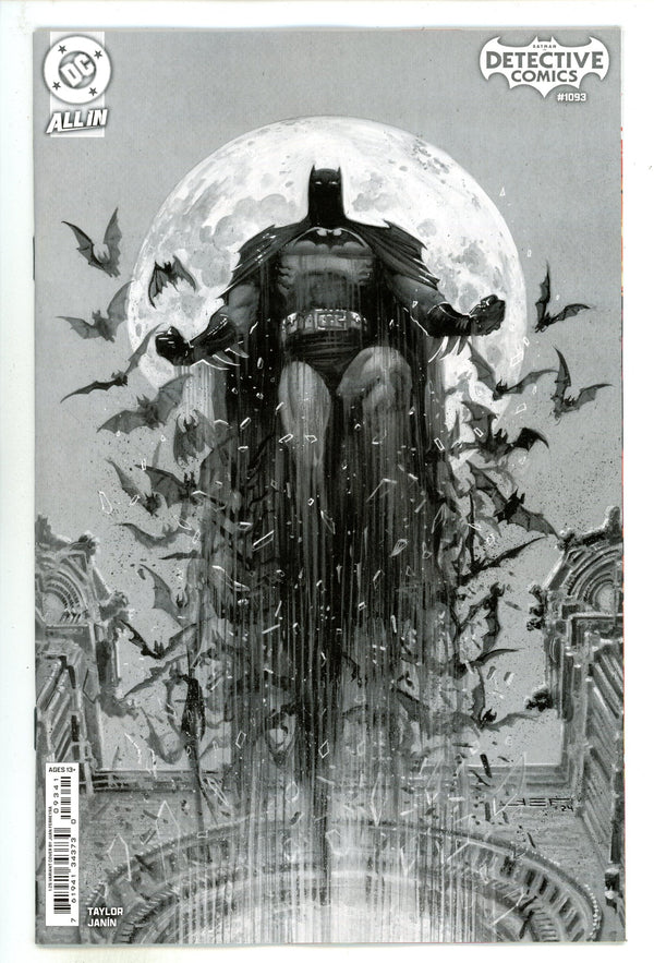 Detective Comics Vol 3 1093 Ferreyra B&W Incentive Variant NM+ (2025)