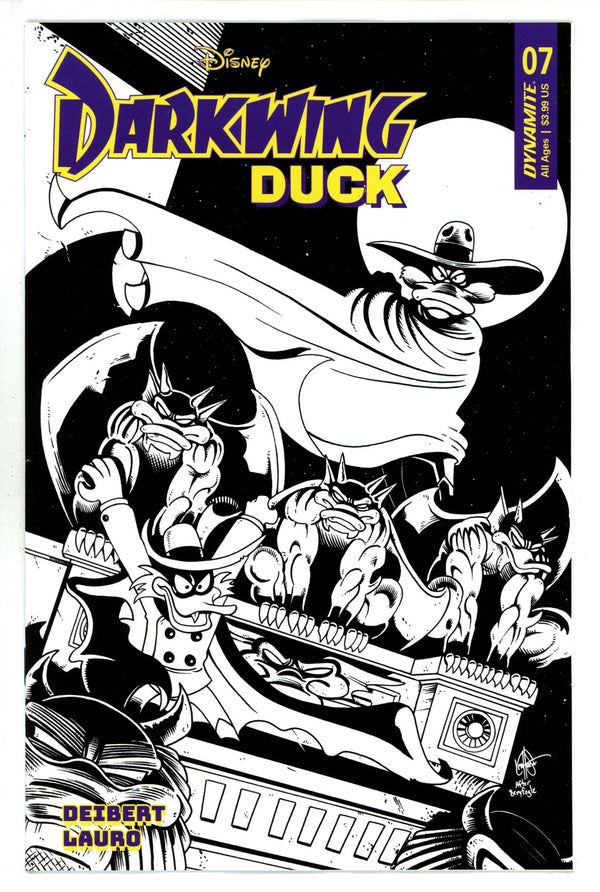 Darkwing Duck Vol 2 7 Haeser B&W Incentive Variant (2023)