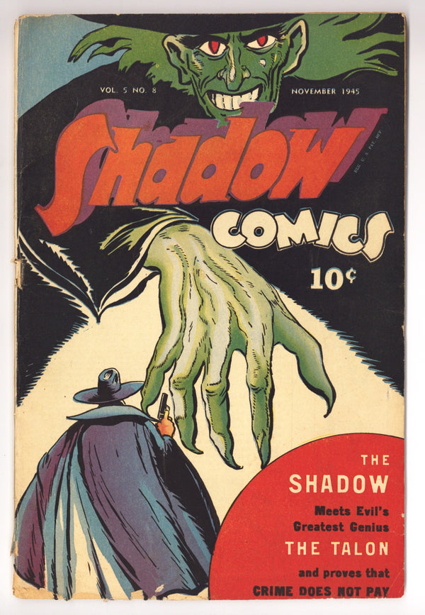 Shadow Comics Vol 5 8 [56] GD/VG (3.0) Apparent, Cover Detached (1945)