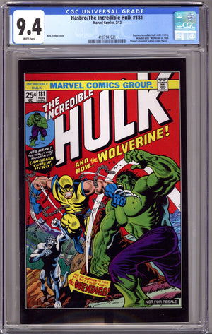 Incredible Hulk #181 Hasbro Reprint [nn] CGC 9.4 (NM) (2012)