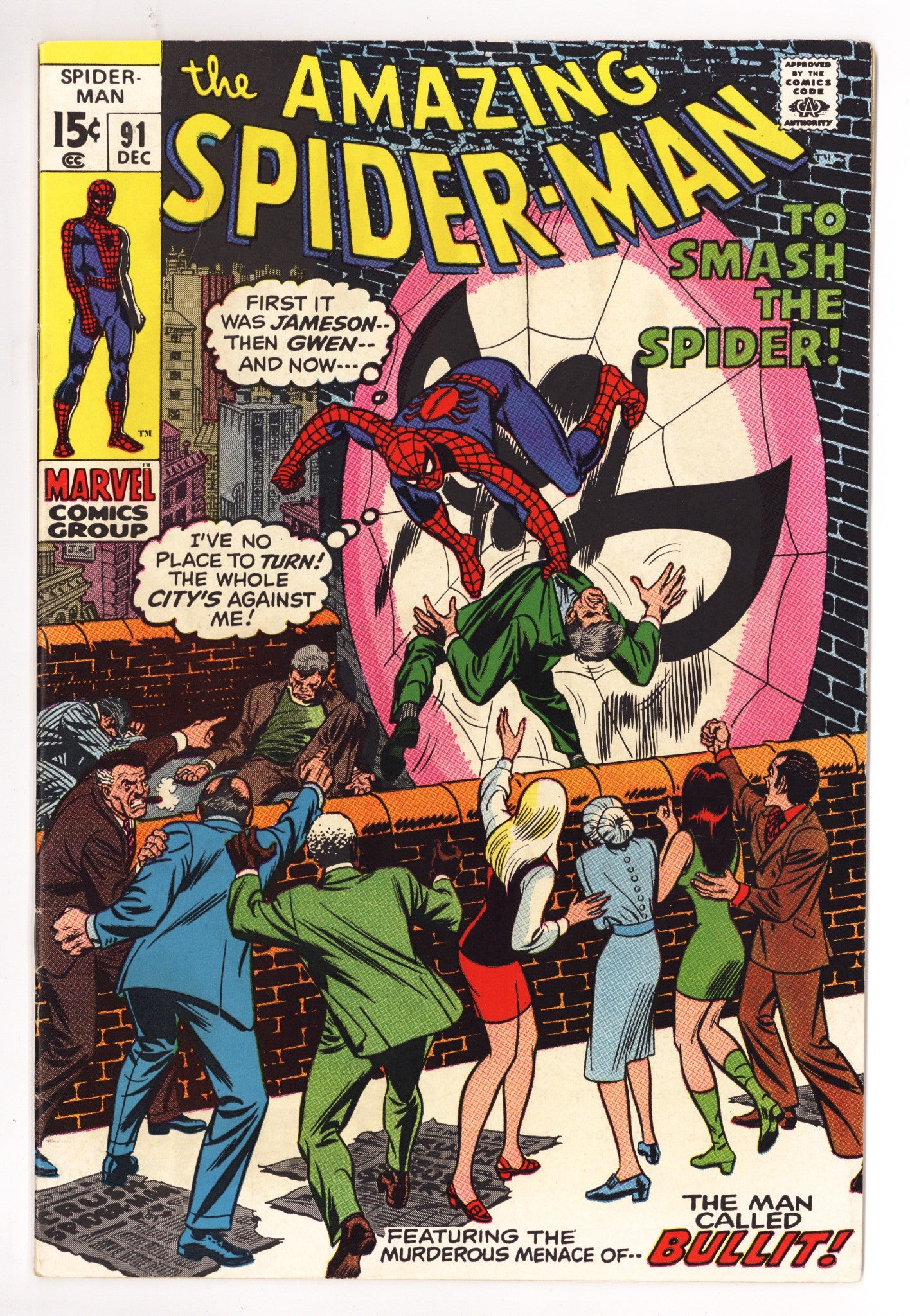 The Amazing Spider-Man Vol 1 91  VF- (7.5)   (1970)        