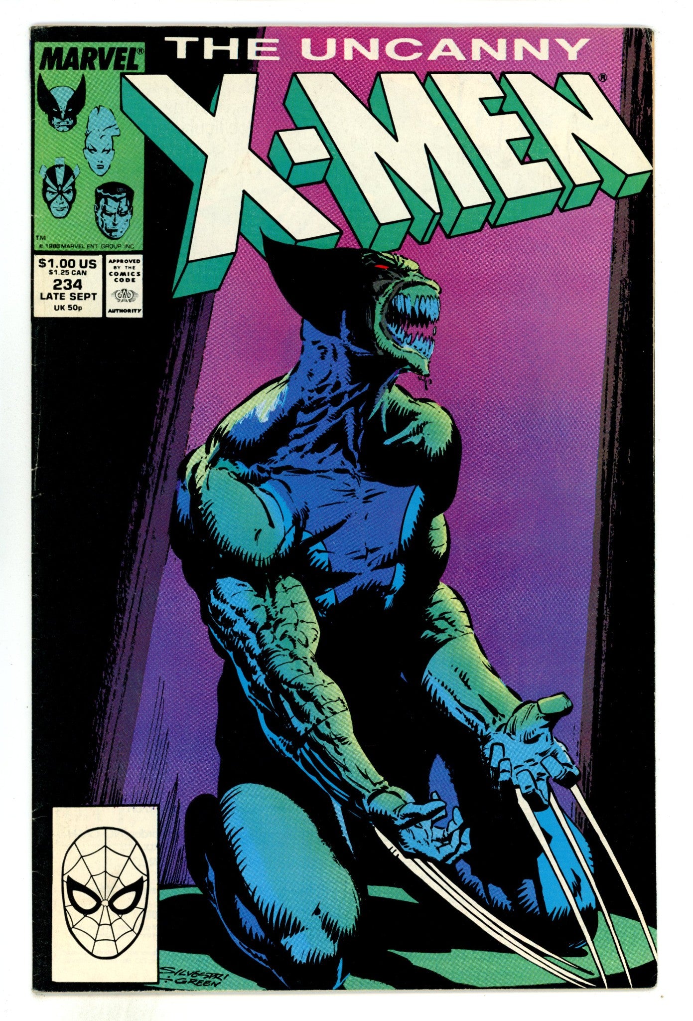 The Uncanny X-Men Vol 1 234  VG+ (4.5)  (1988)  