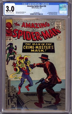The Amazing Spider-Man Vol 1 26 CGC 3.0 (GD/VG) (1965)