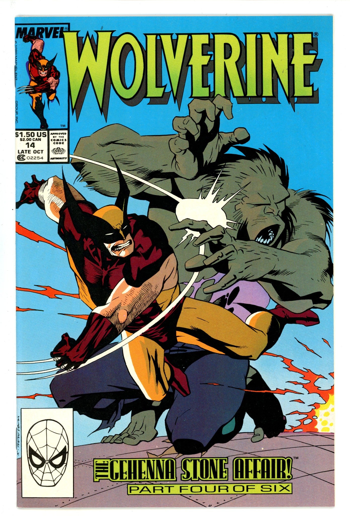 Wolverine Vol 2 14 NM- (9.2) (1989) 