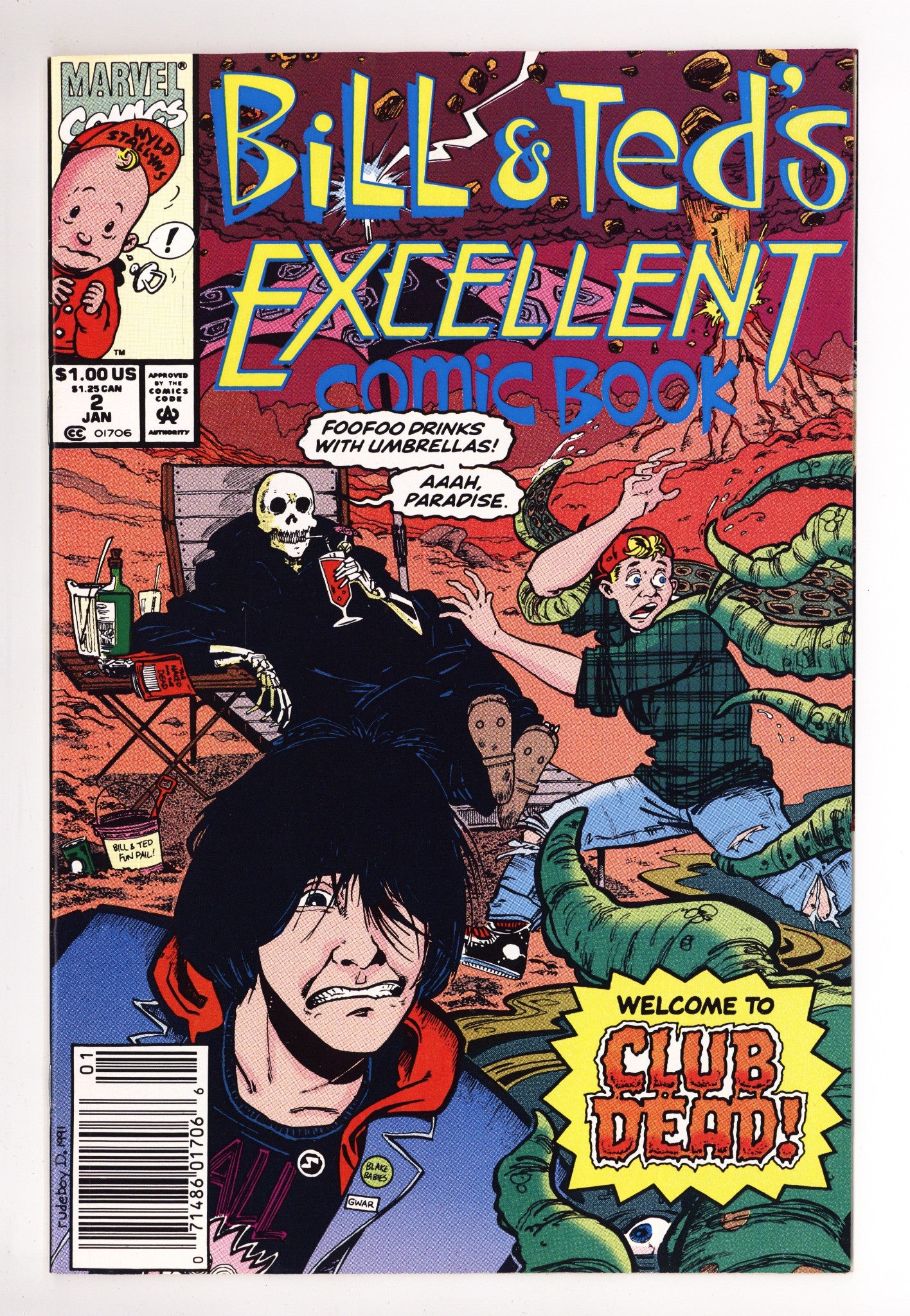 Bill & Ted's Excellent Comic Book 2 Mid Grade (1992) Newsstand 