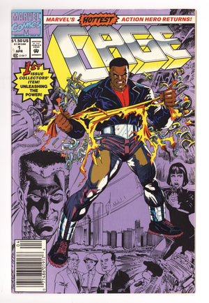 Cage Vol 1 1 Mid Grade (1992) Newsstand