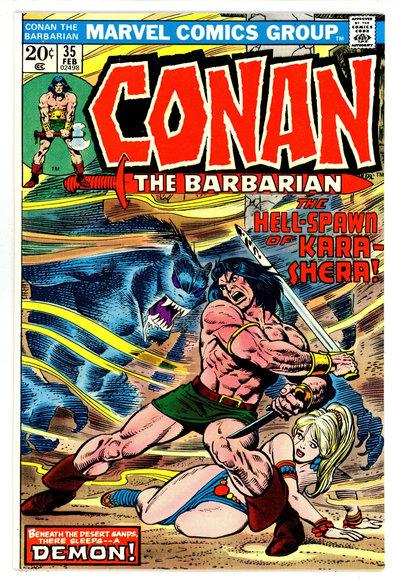Conan the Barbarian Vol 1 35 VF- (7.5) (1974) 
