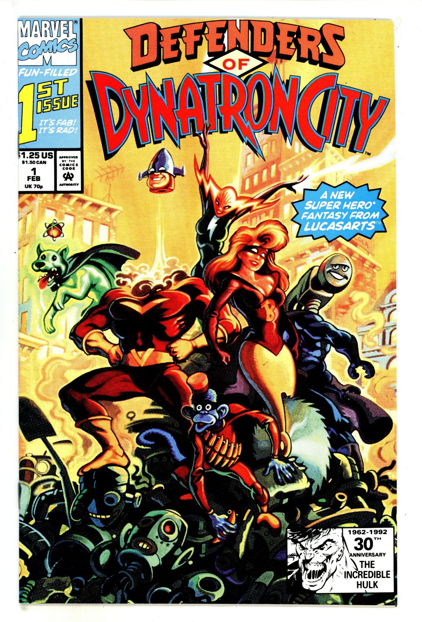 Defenders of Dynatron City 1 High Grade (1992) 