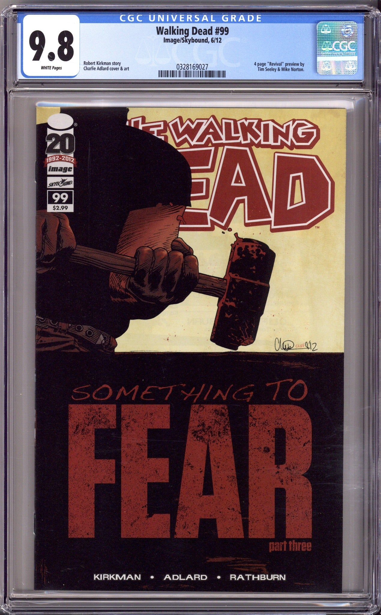 The Walking Dead 99 CGC 9.8 (NM/M) (2012) 