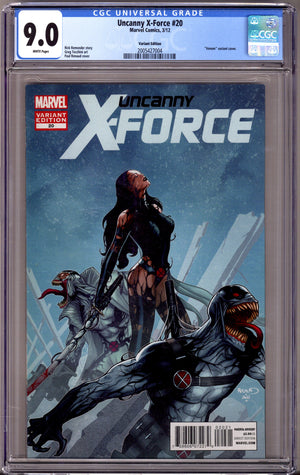 Uncanny X-Force Vol 1 20 CGC 9.0 (VF/NM) (2012) Renaud Incentive Variant