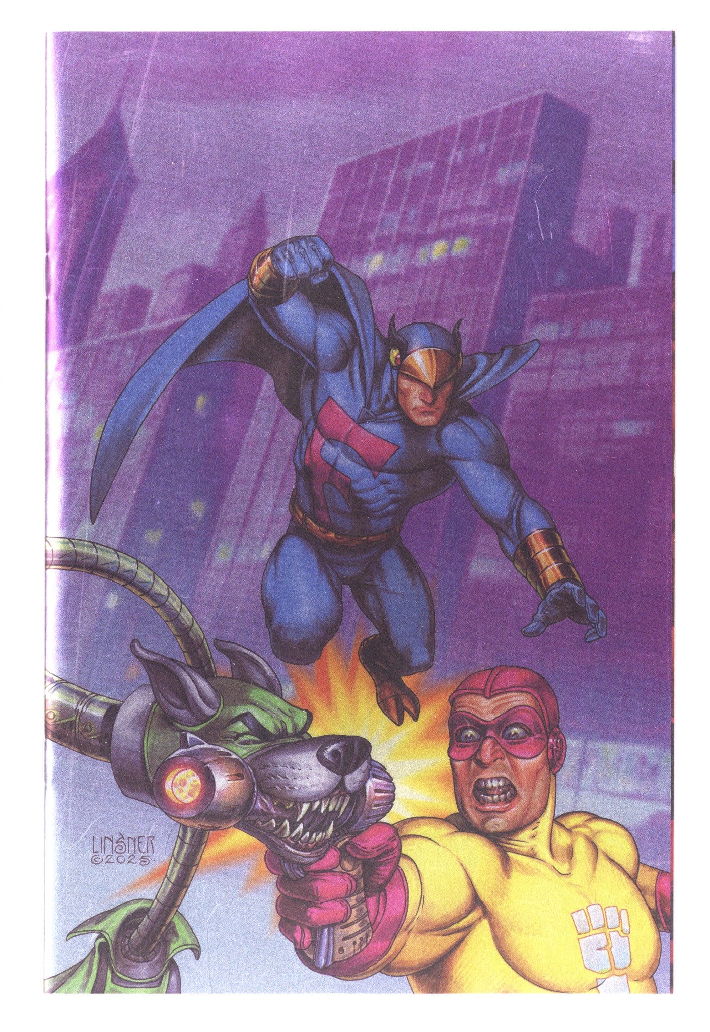 Blue Falcon & Dynomutt 1 Linsner Foil Virgin Incentive NM- (2025)