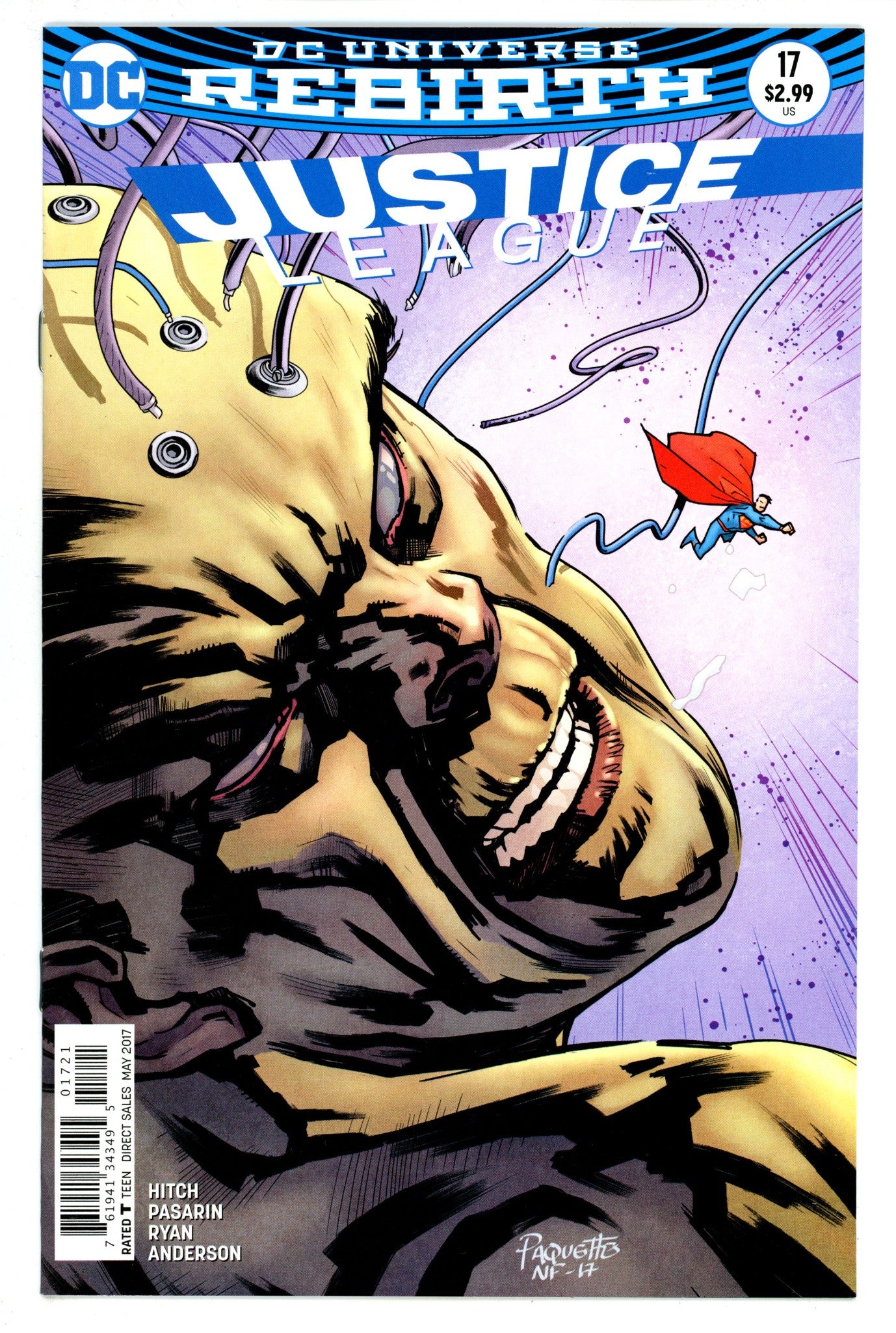 Justice League Vol 2 17 High Grade (2017) Paquette Variant 