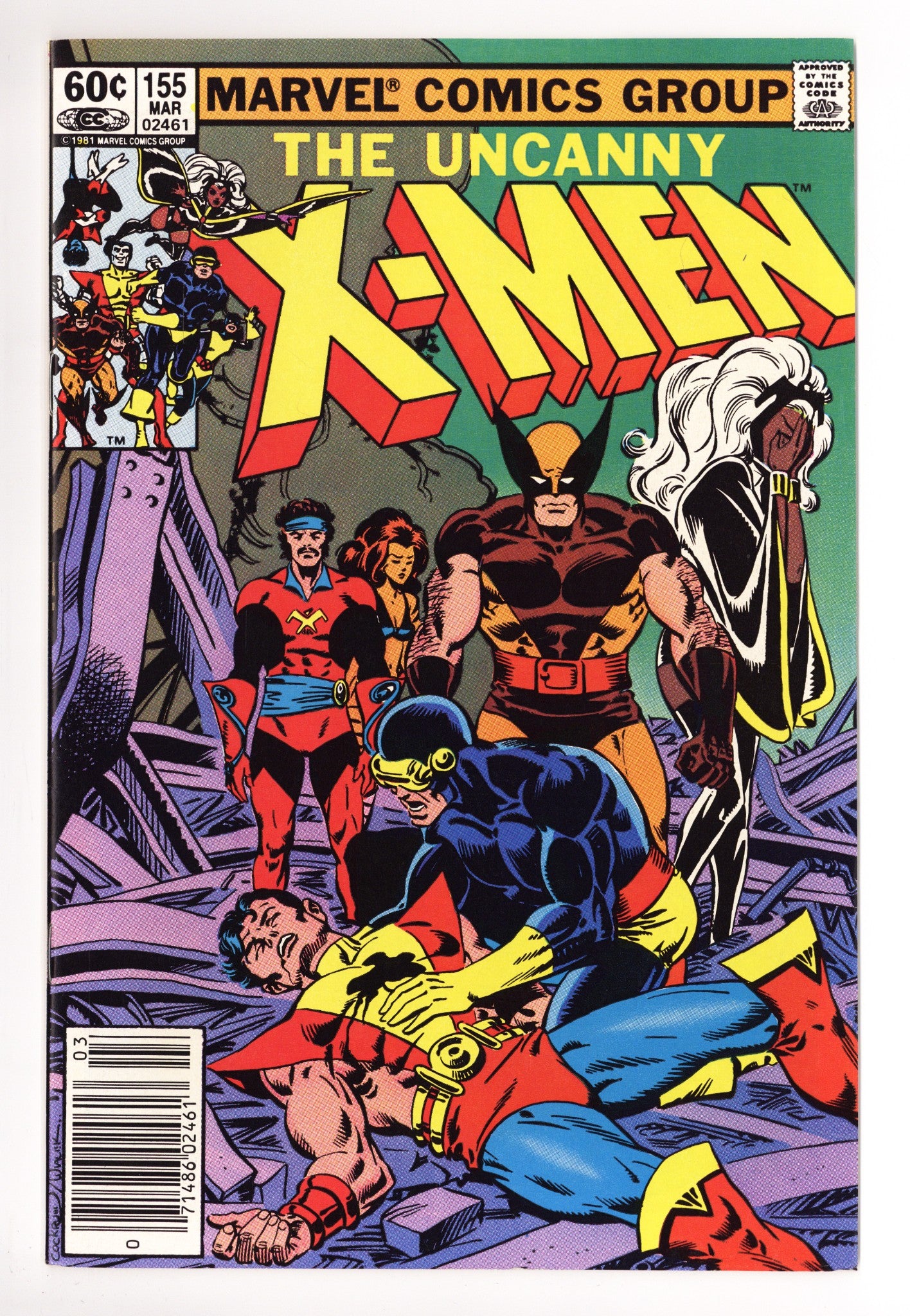 The Uncanny X-Men Vol 1 155 VF+ (8.5) (1982) Newsstand 