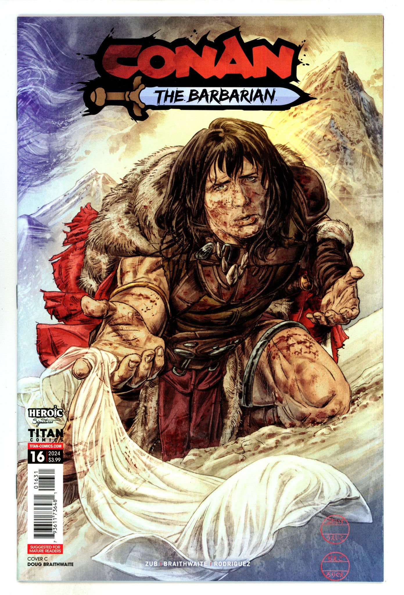 Conan Barbarian 16 Braithwaite Variant (2024)