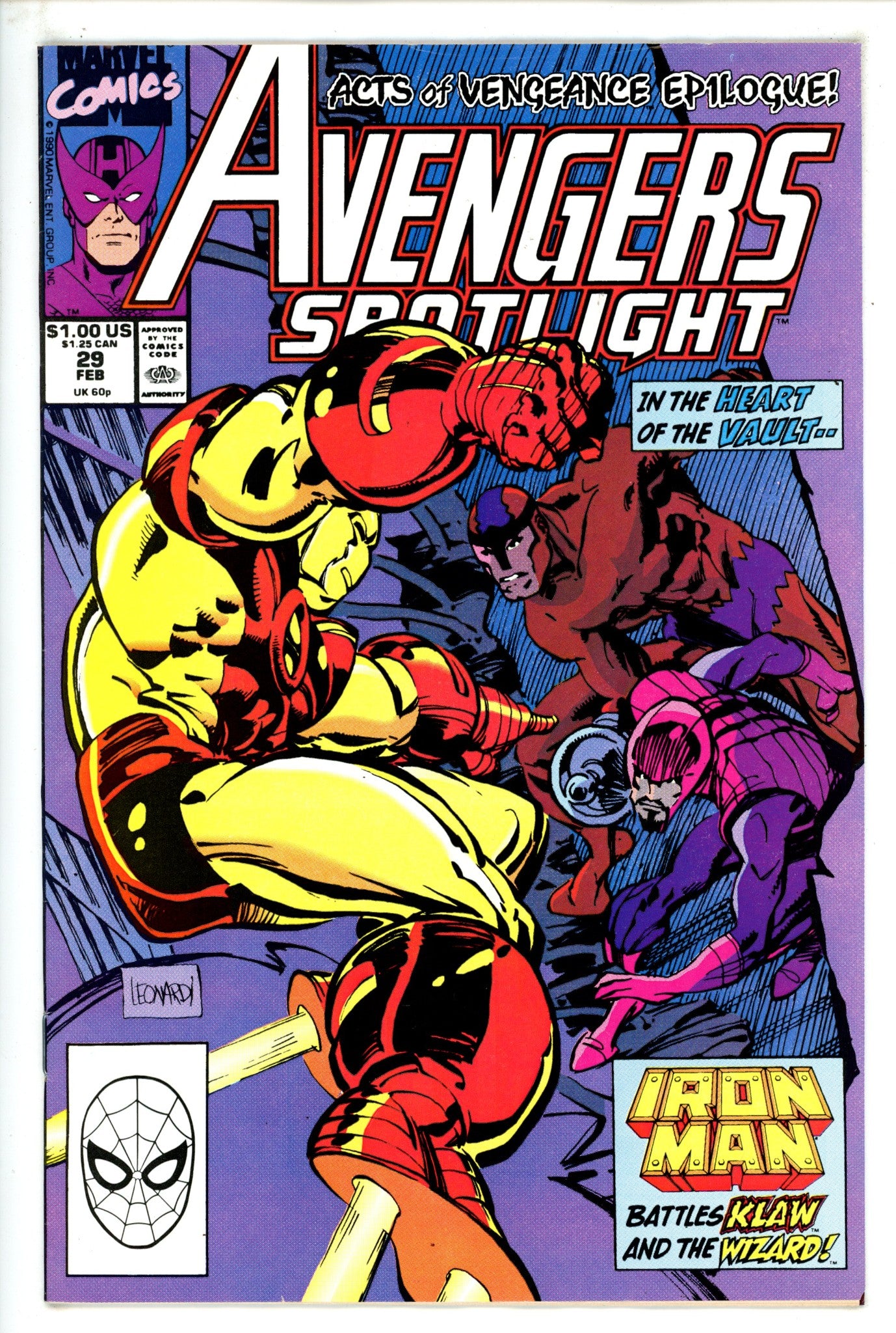 Avengers Spotlight 29 High Grade (1990) 
