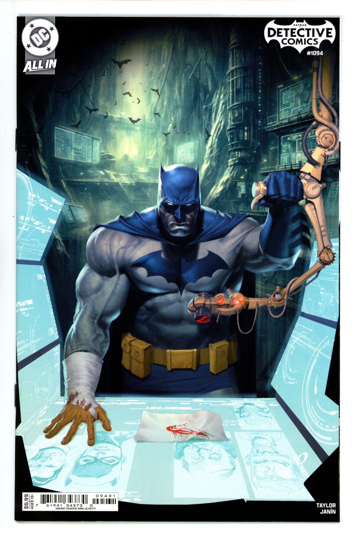 Detective Comics Vol 3 1094 Olivetti Variant (2025)