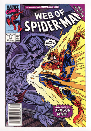 Web of Spider-Man Vol 1 61  Mid Grade   (1990)   Newsstand