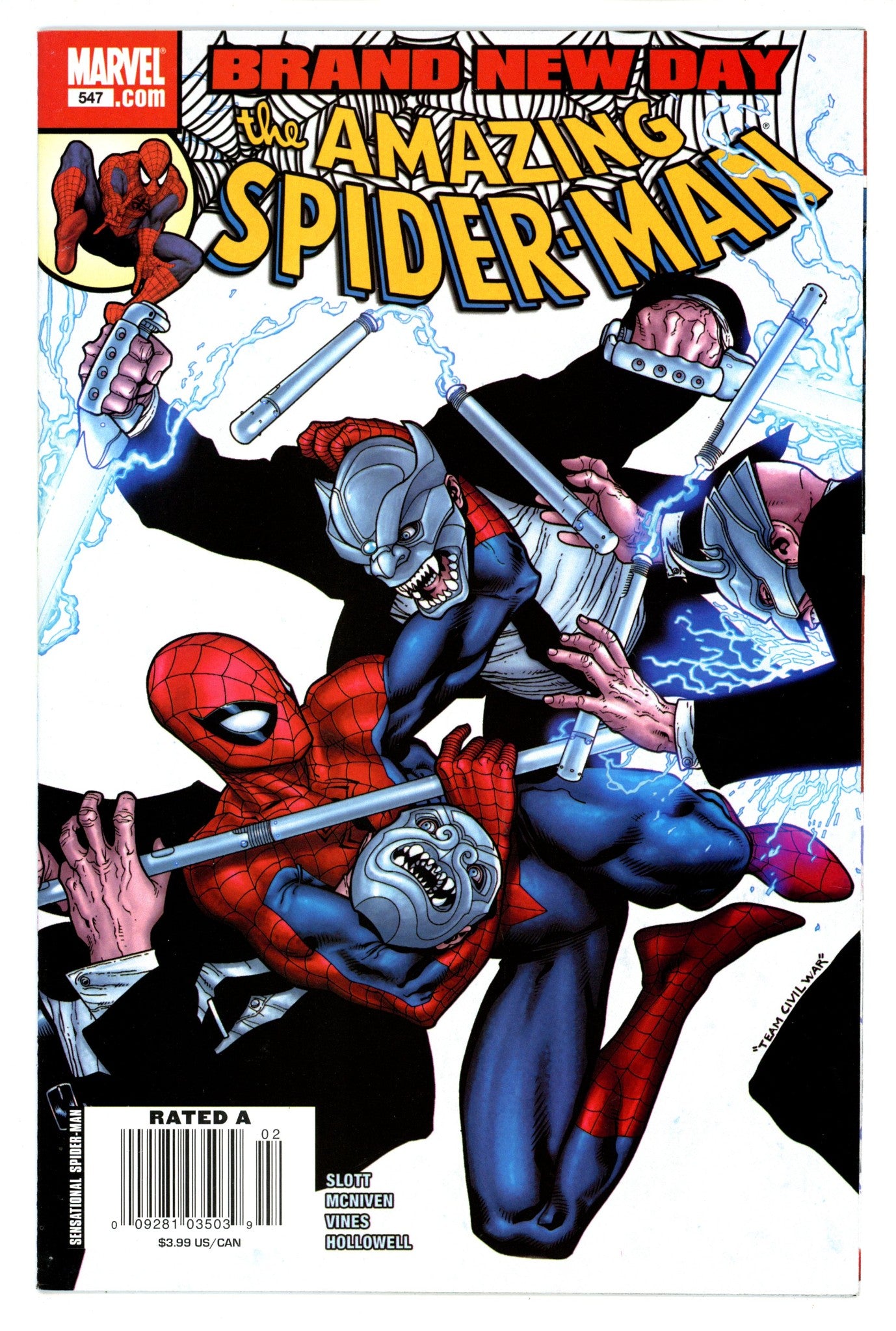 The Amazing Spider-Man Vol 2 547 VF+ (8.5) (2008) Newsstand 