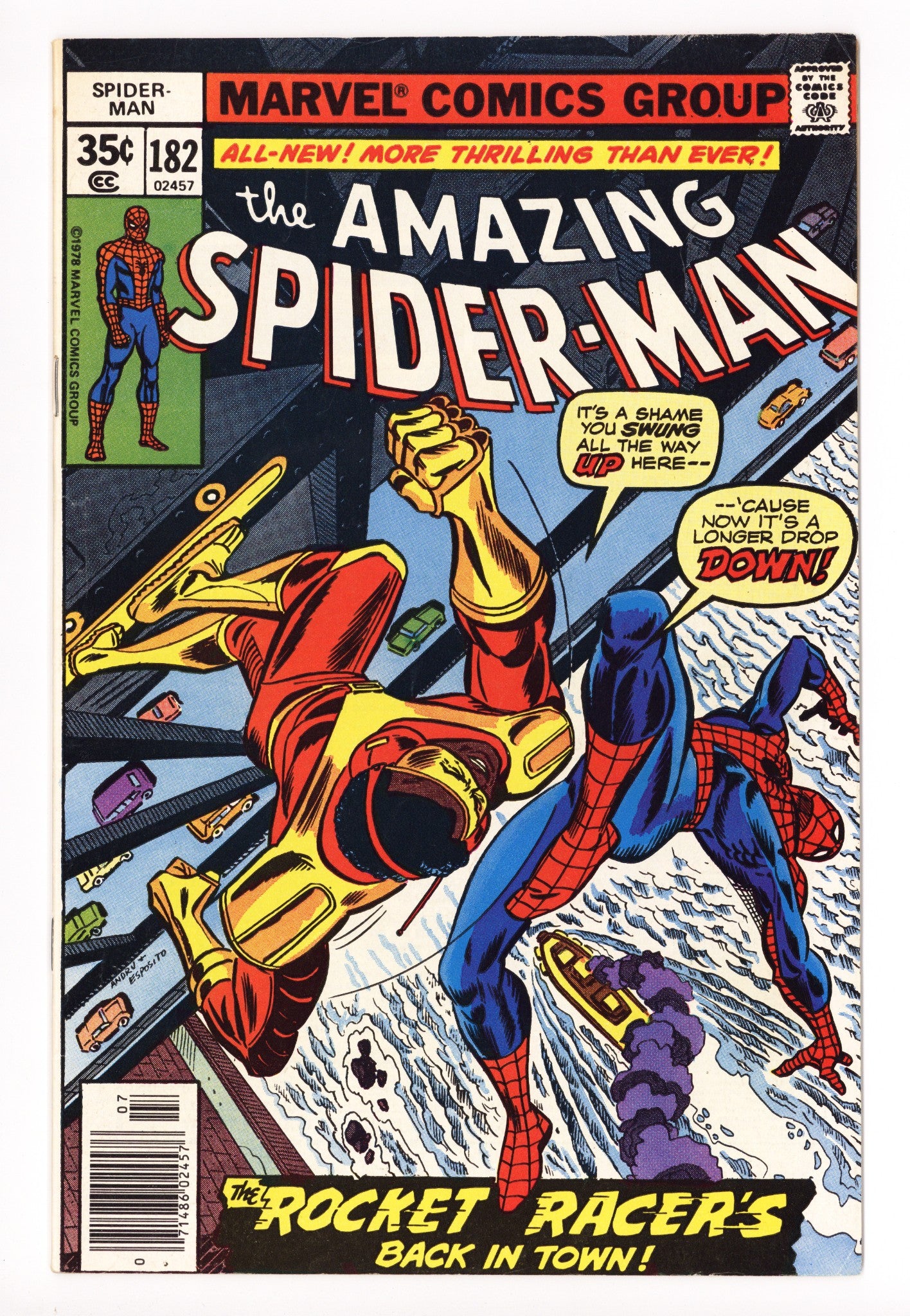 The Amazing Spider-Man Vol 1 182 FN+ (6.5) (1978) 